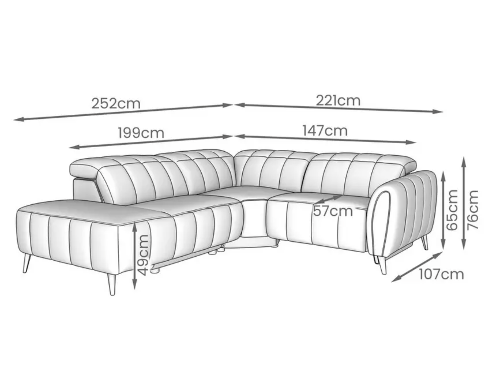 DFS - Lidia Corner Sofa (right and left hand) Limited Stock! - Sofa Easy
