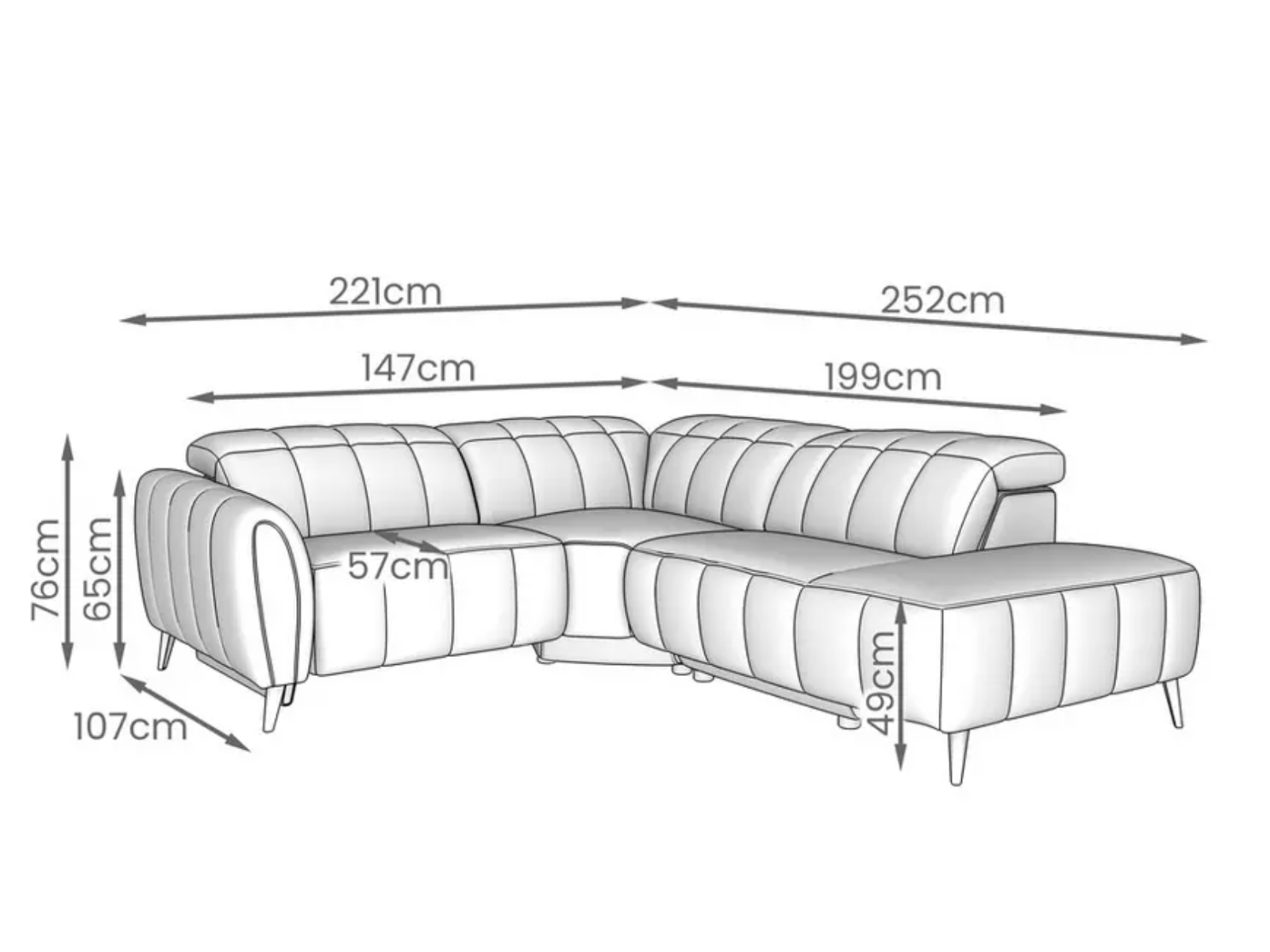 DFS - Lidia Corner Sofa (right and left hand) Limited Stock! - Sofa Easy