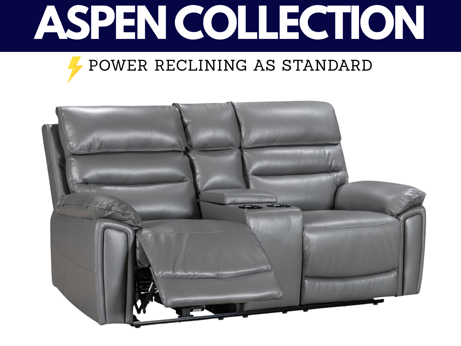 Aspen Power Reclining Collection - Sofa Easy