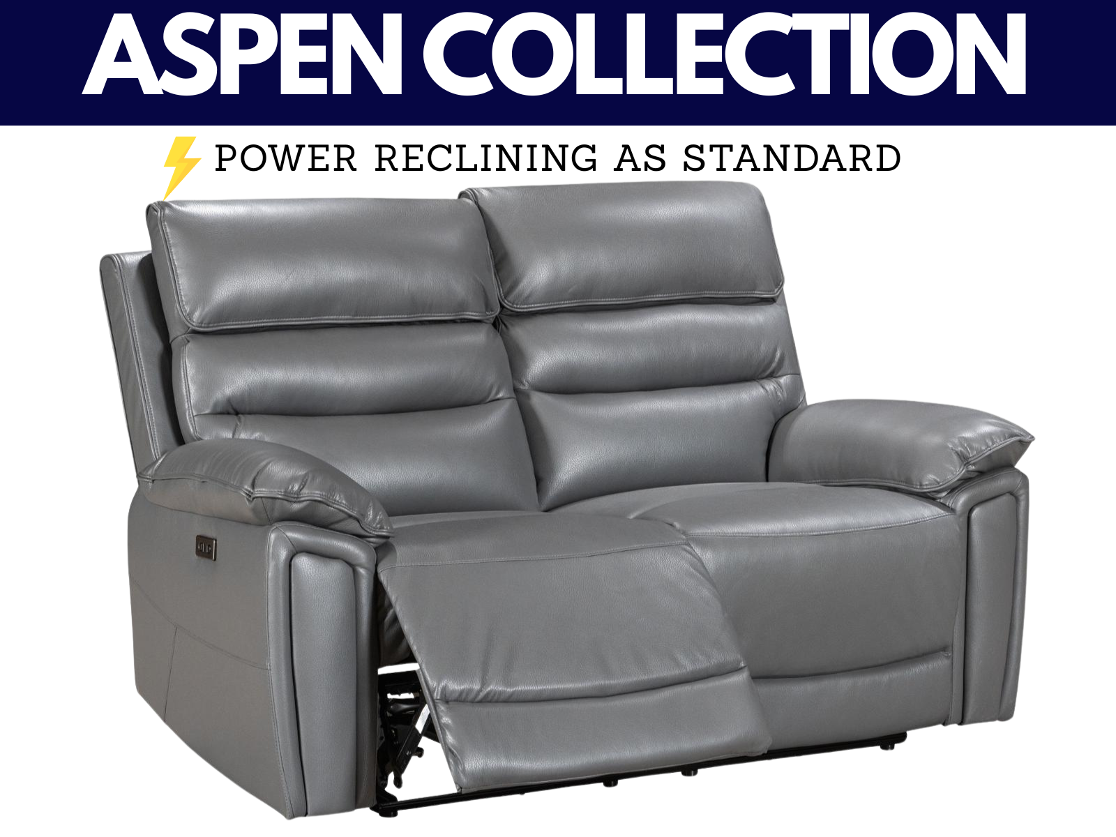 Aspen Power Reclining Collection - Sofa Easy