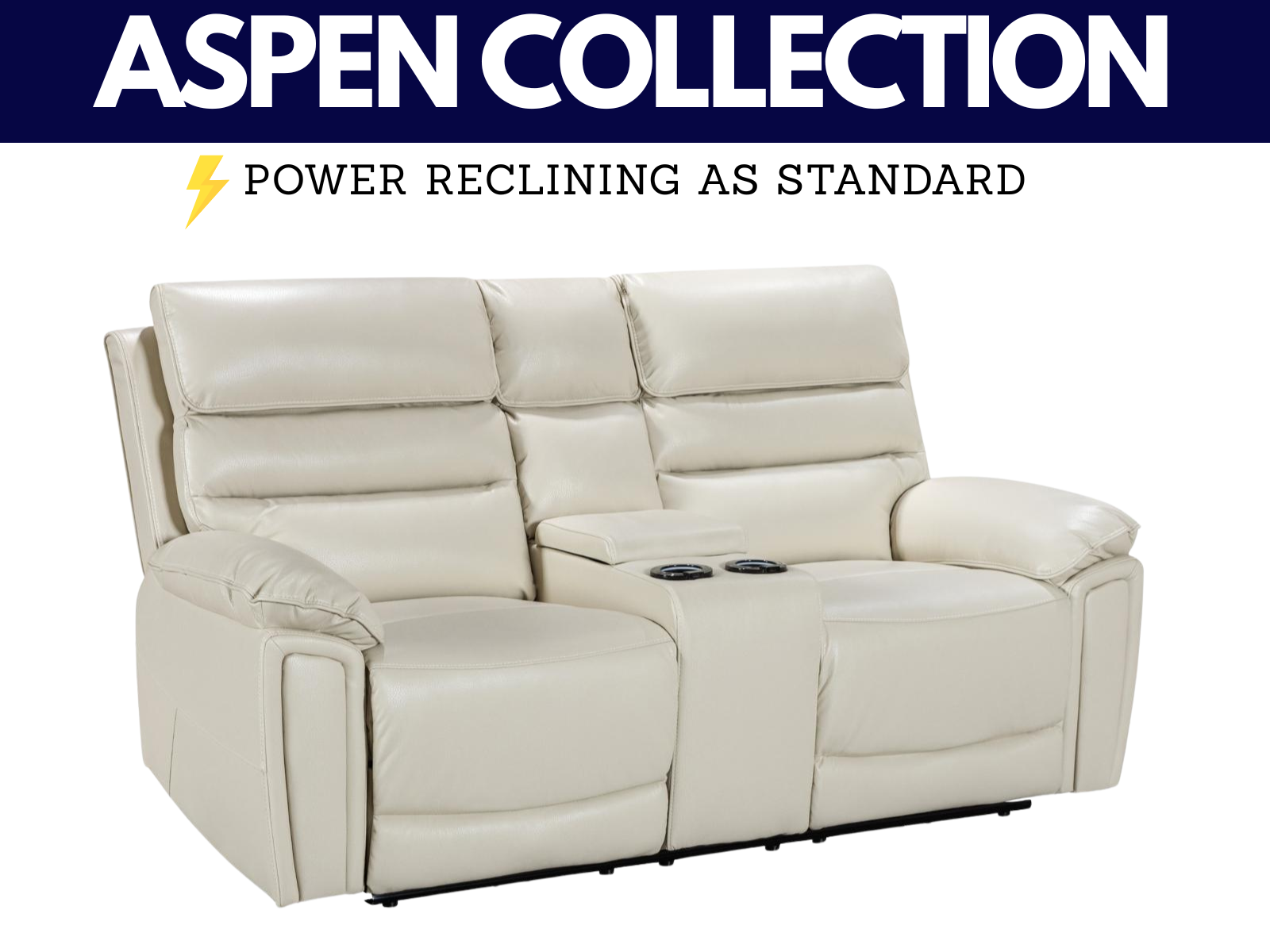 Aspen Power Reclining Collection - Sofa Easy