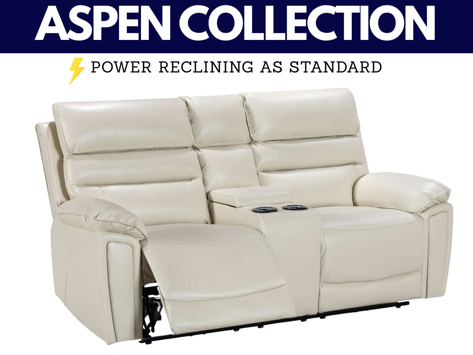 Aspen Power Reclining Collection - Sofa Easy