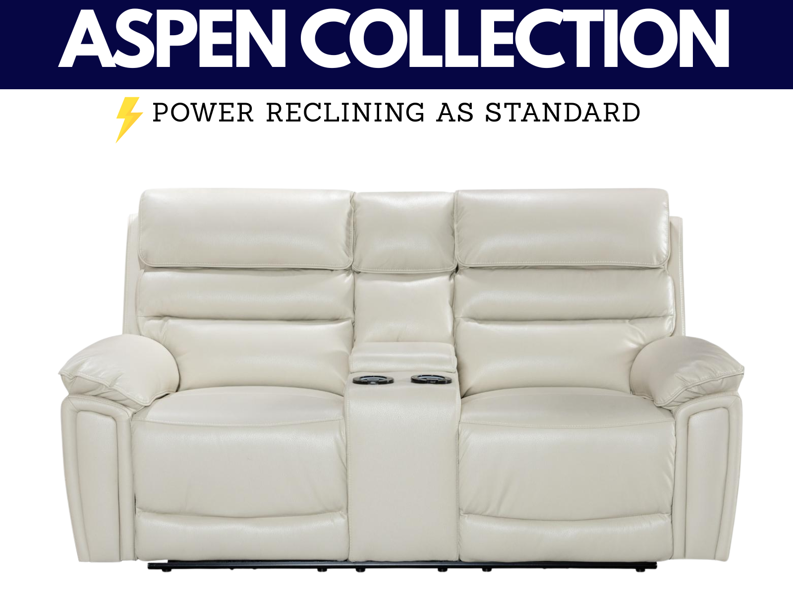 Aspen Power Reclining Collection - Sofa Easy