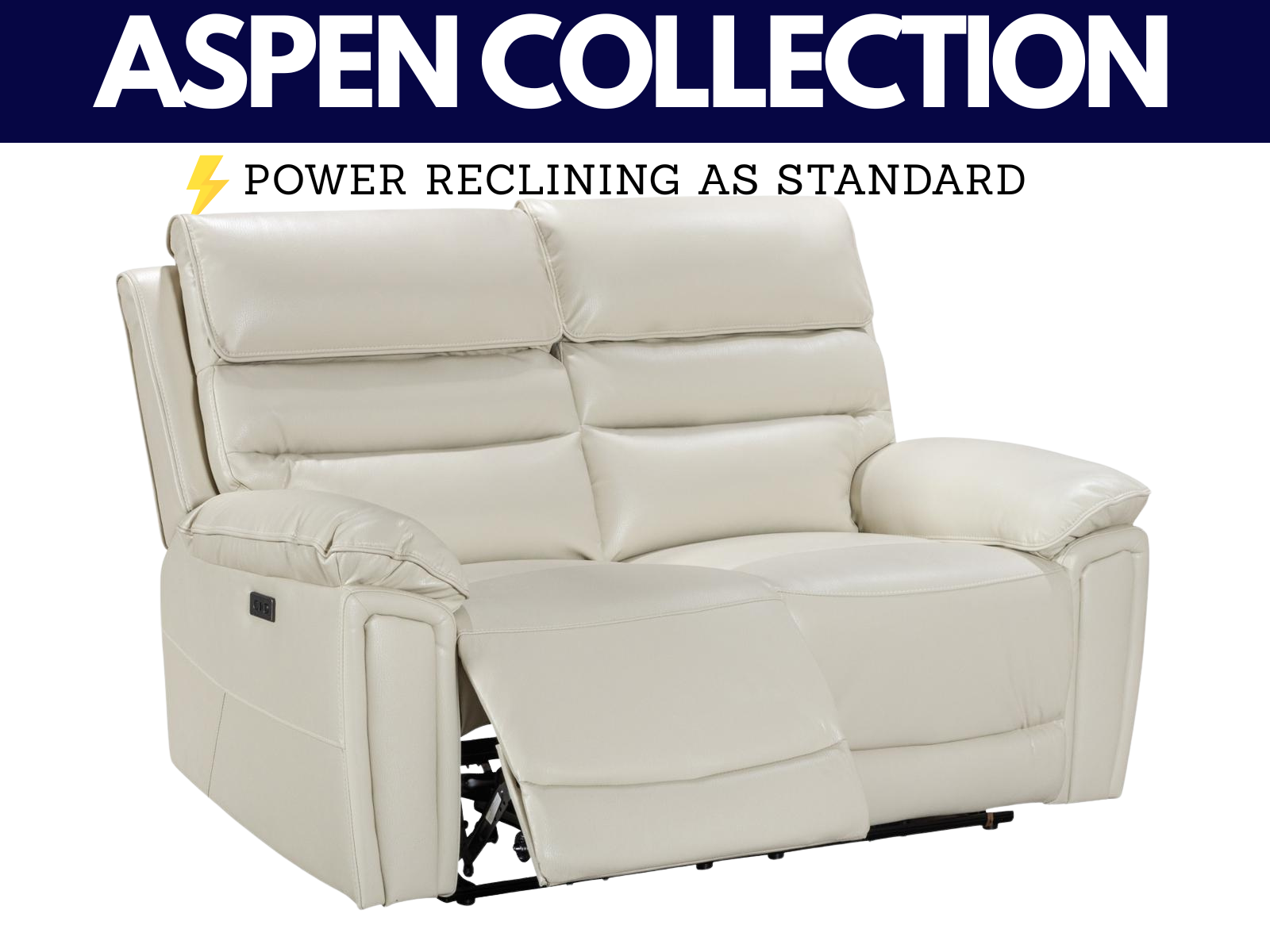 Aspen Power Reclining Collection - Sofa Easy