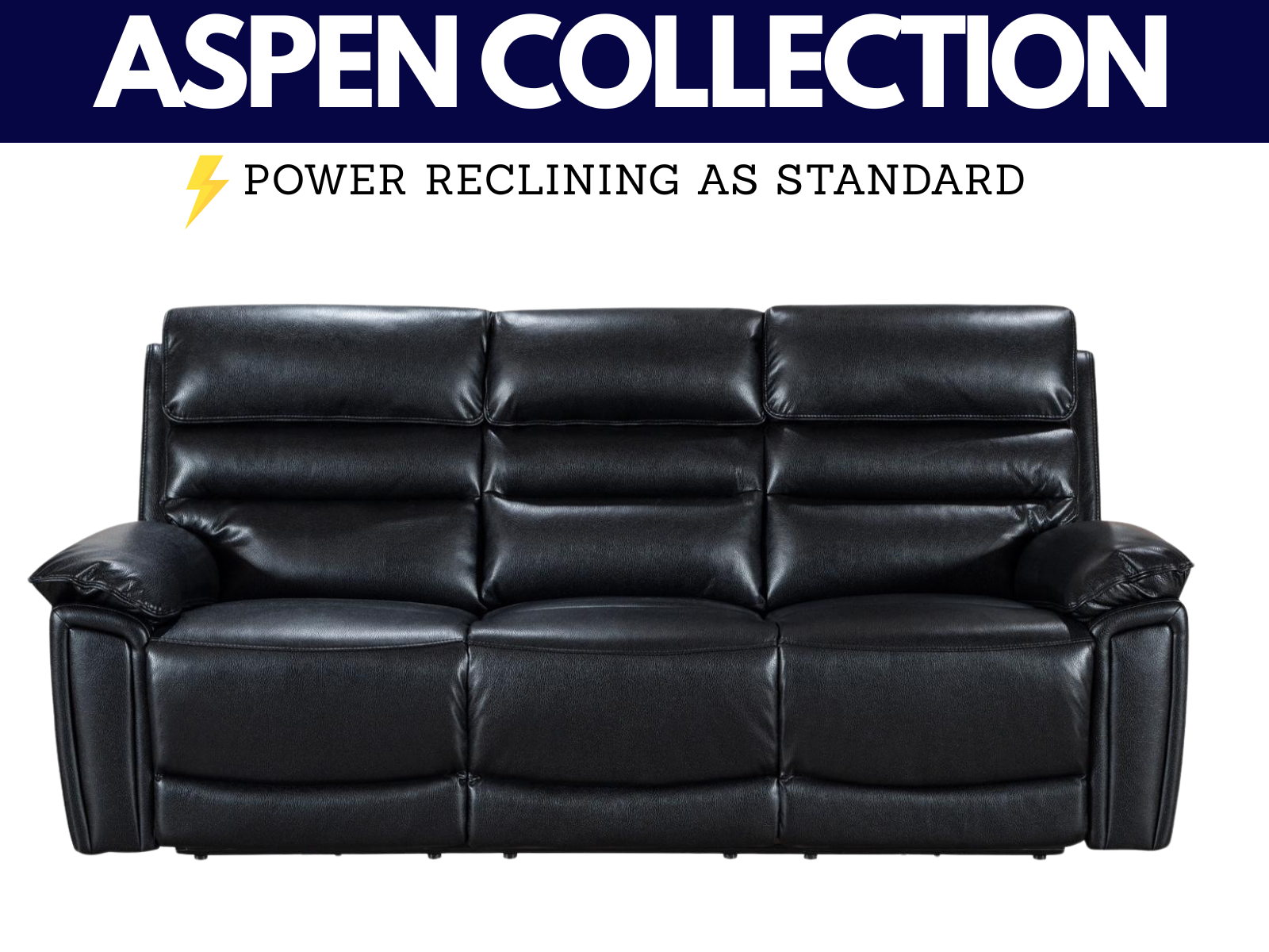Aspen Power Reclining Collection - Sofa Easy