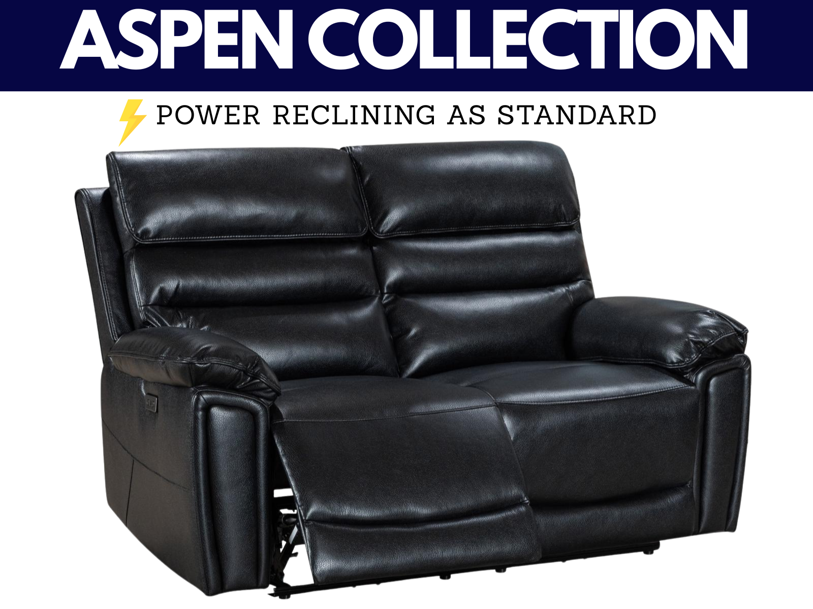 Aspen Power Reclining Collection - Sofa Easy
