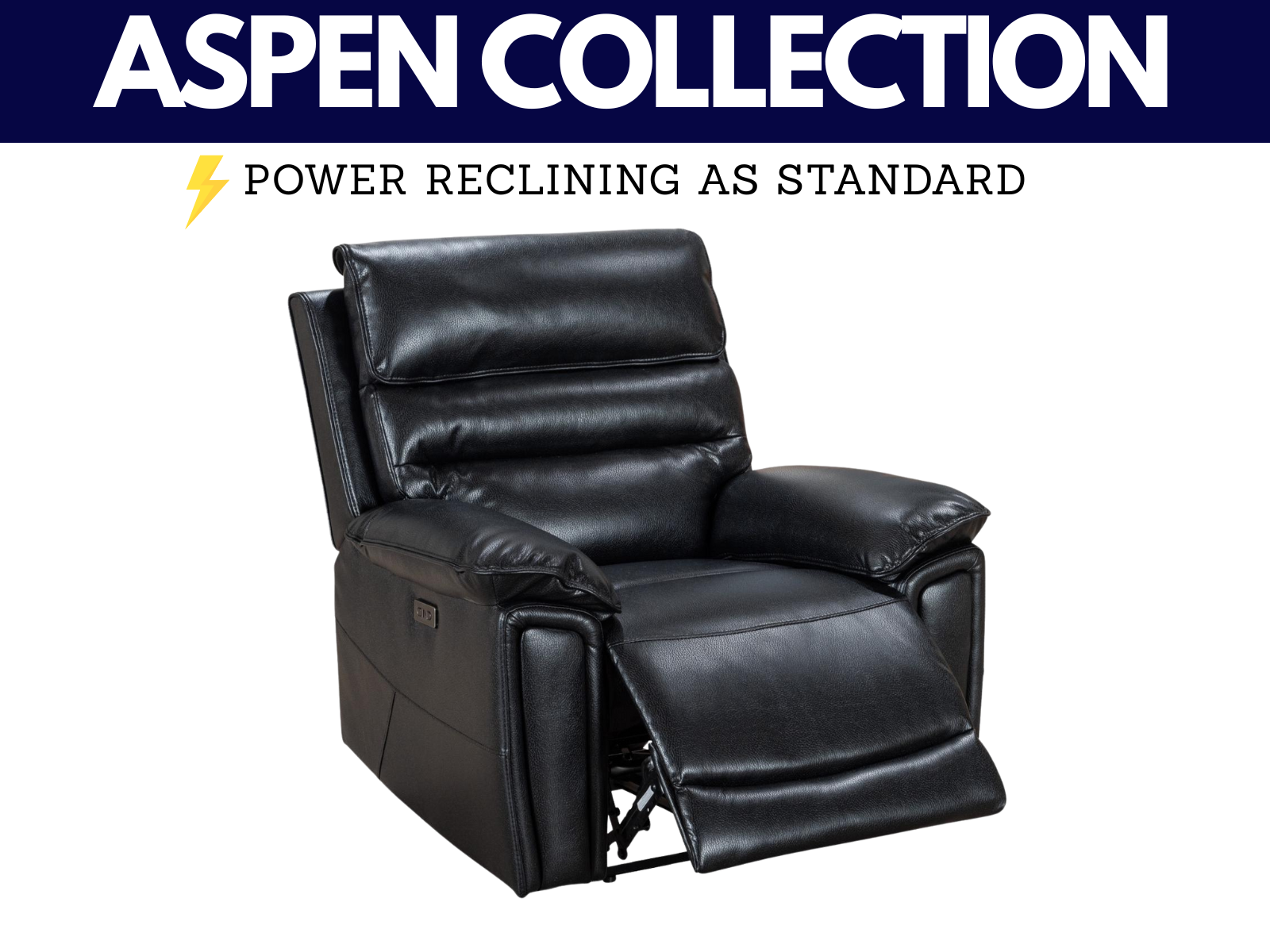 Aspen Power Reclining Collection - Sofa Easy
