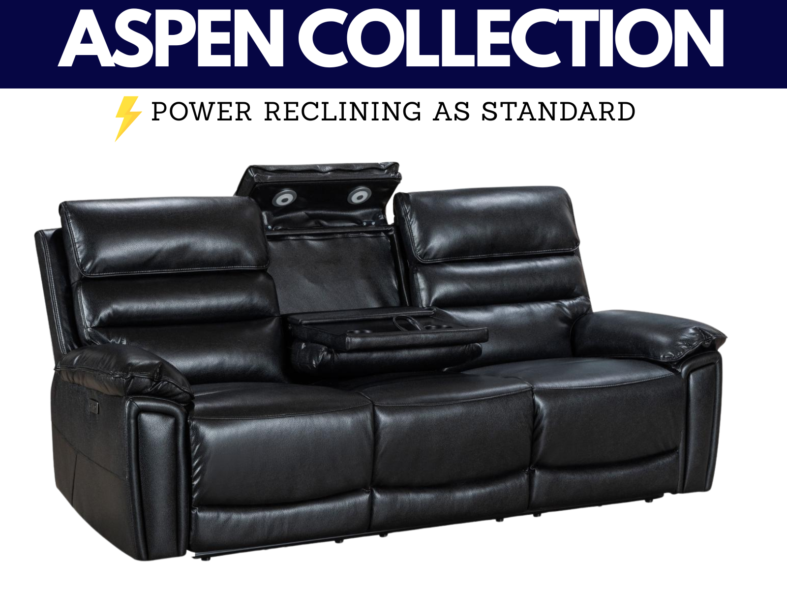 Aspen Power Reclining Collection - Sofa Easy