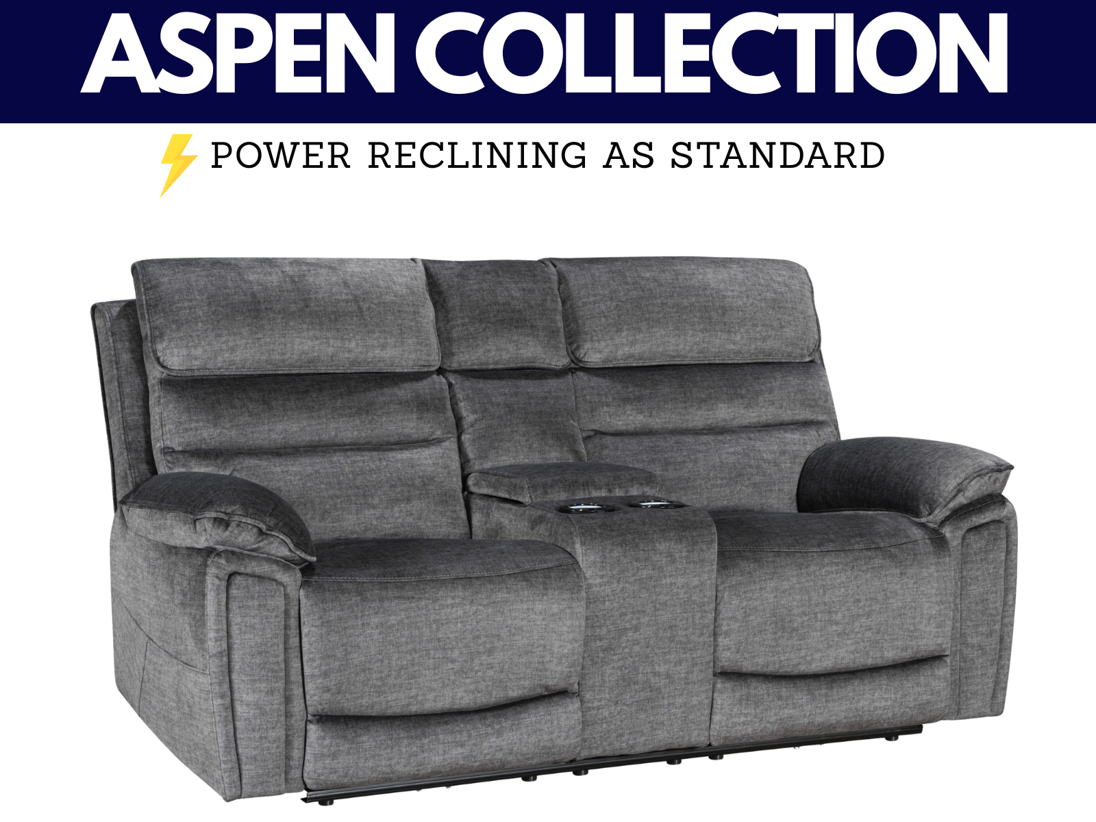 Aspen Power Reclining Collection - Sofa Easy