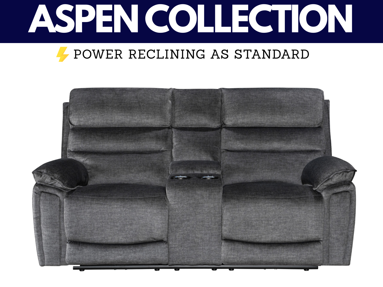 Aspen Power Reclining Collection - Sofa Easy