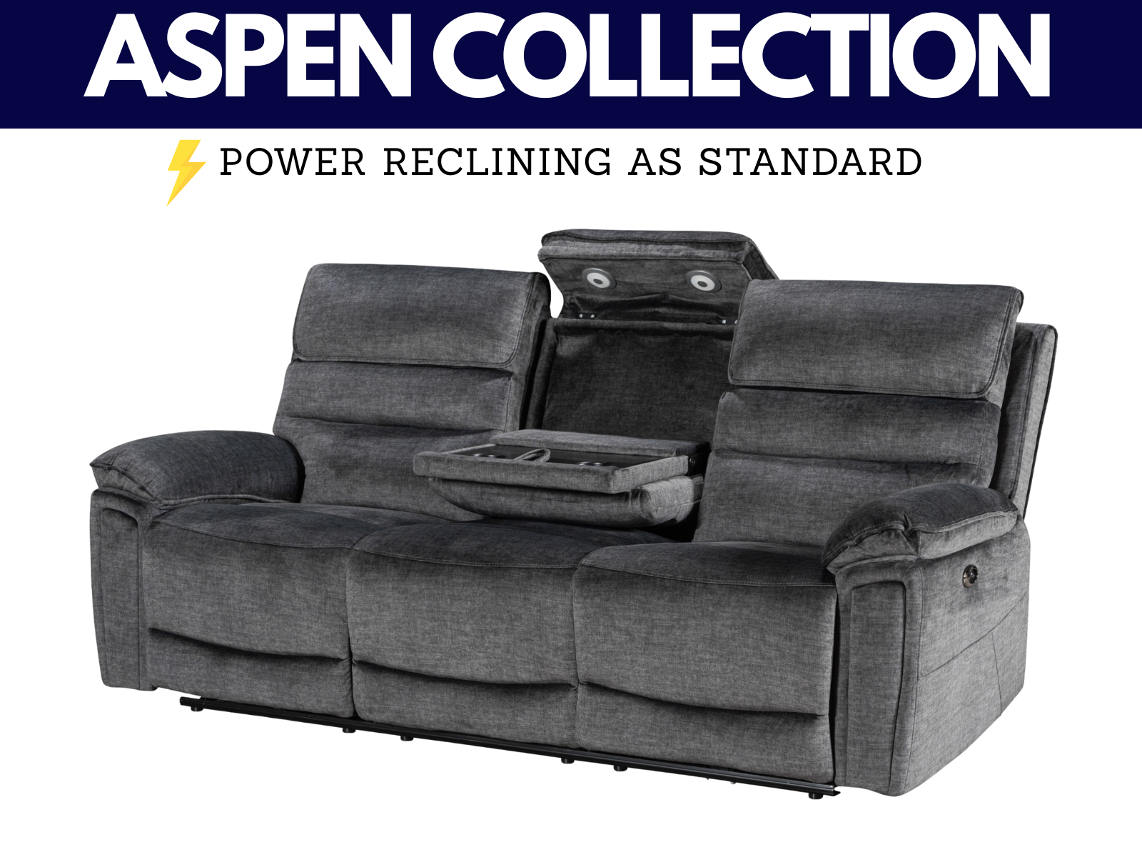 Aspen Power Reclining Sofas - Sofa Easy