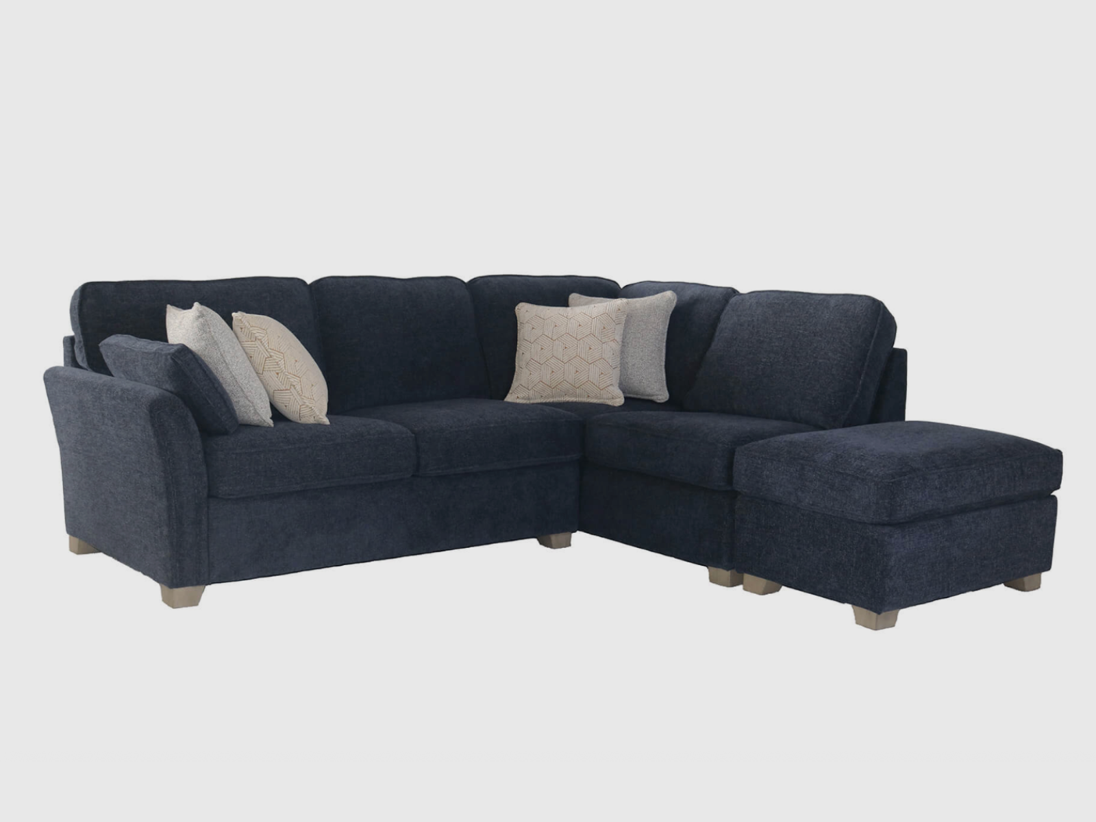 Winnie Right-Hand Facing Corner Group Sofa – Navy - Sofa Easy