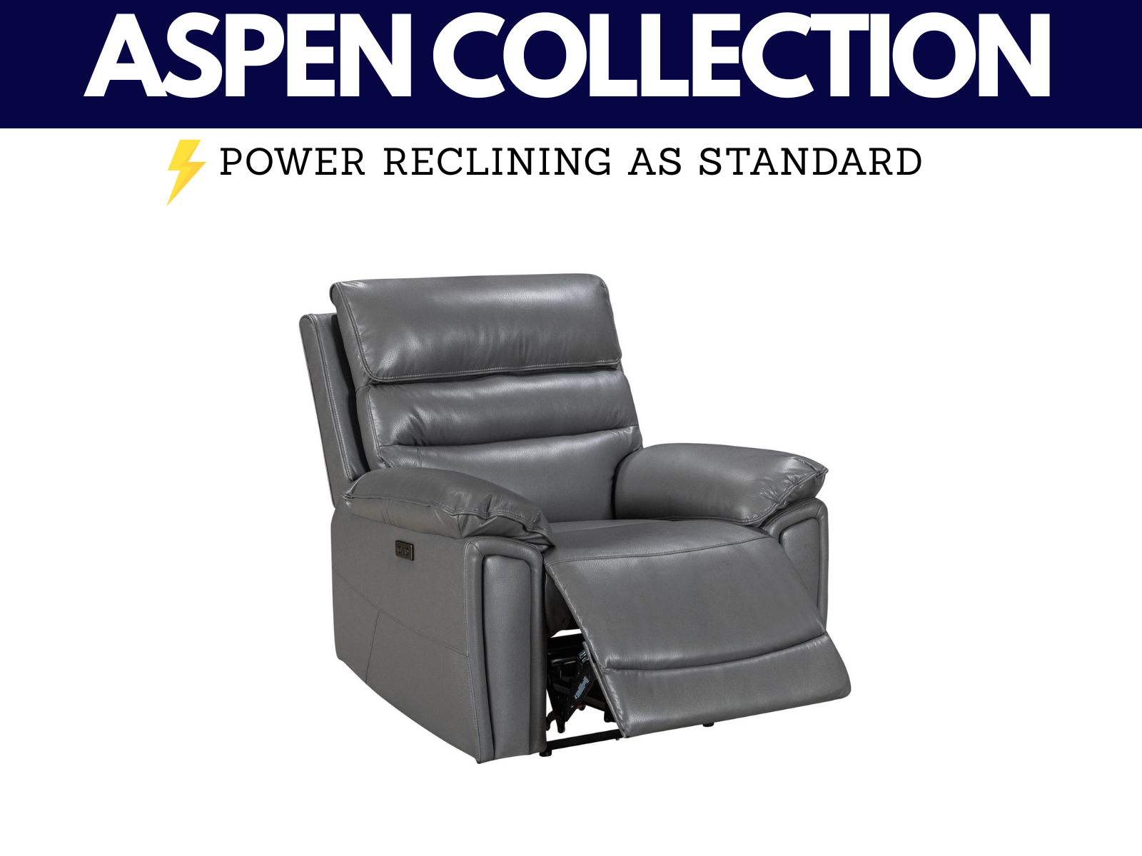 Aspen Power Reclining Collection - Sofa Easy