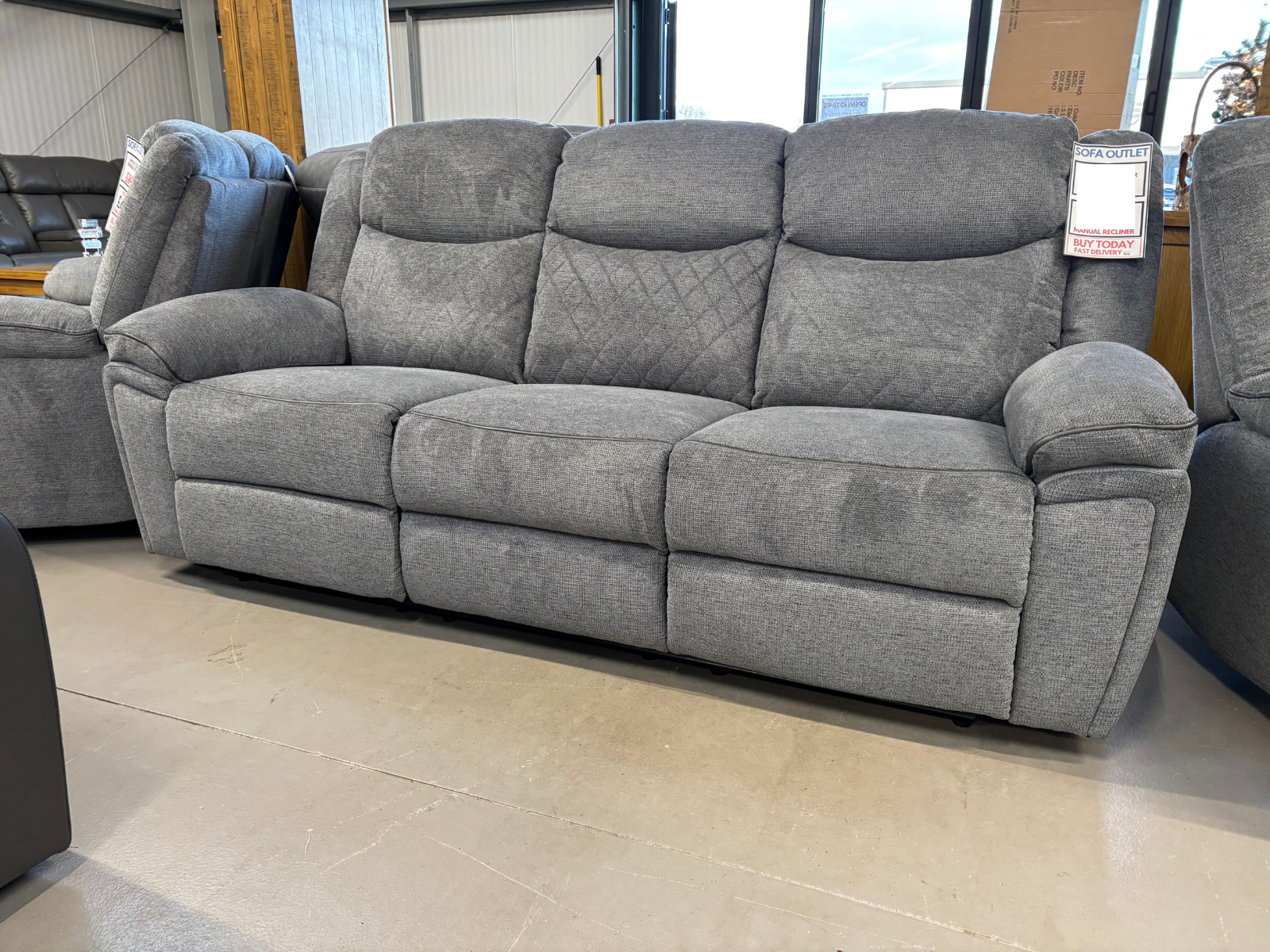 NEW - MAYRA SOFA SET IN GREY - CAN BE PURCHASED SEPARATELY