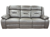 NEW - Poppy Manual Reclining Grey Leather Aire Collection