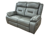 NEW - Poppy Manual Reclining Grey Leather Aire Collection