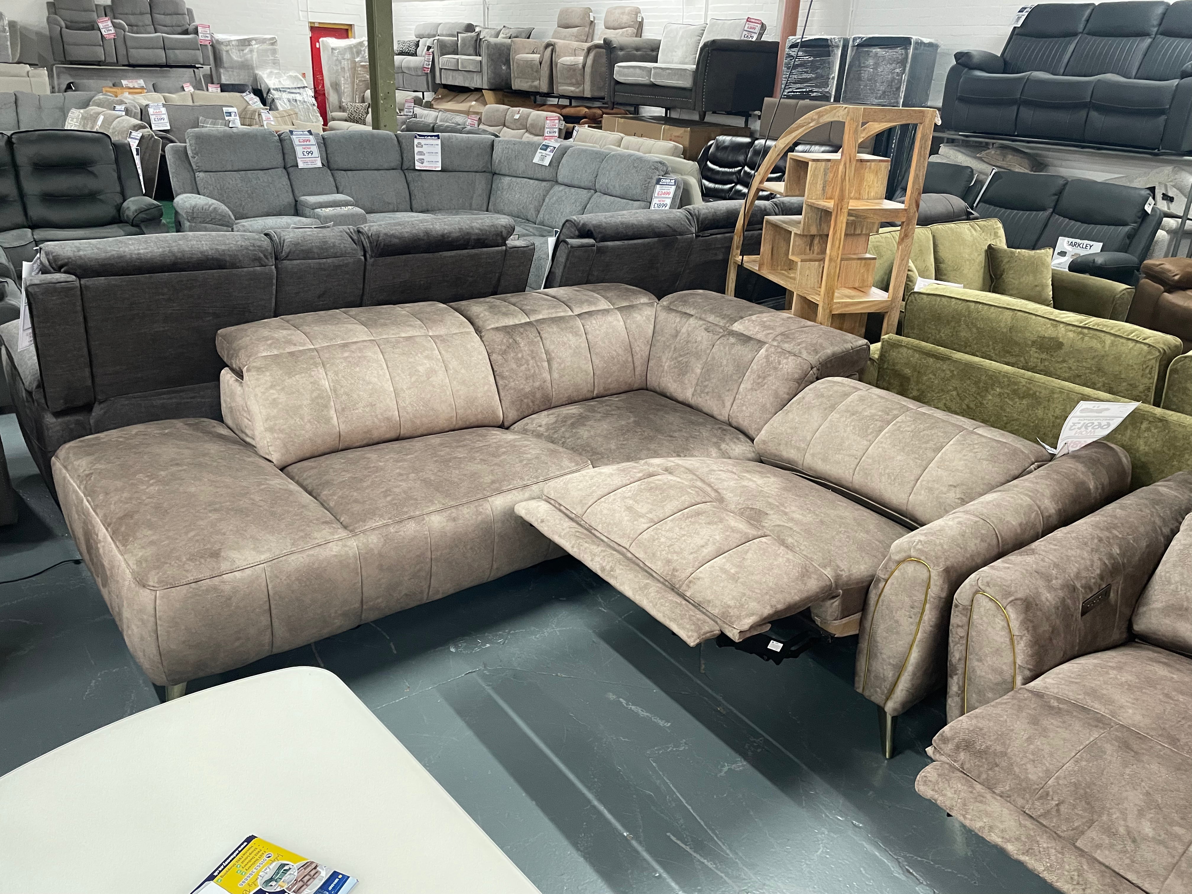 NEW - DFS LIDIA LEFT HAND FACING CORNER + CHAIR - Sofa Easy