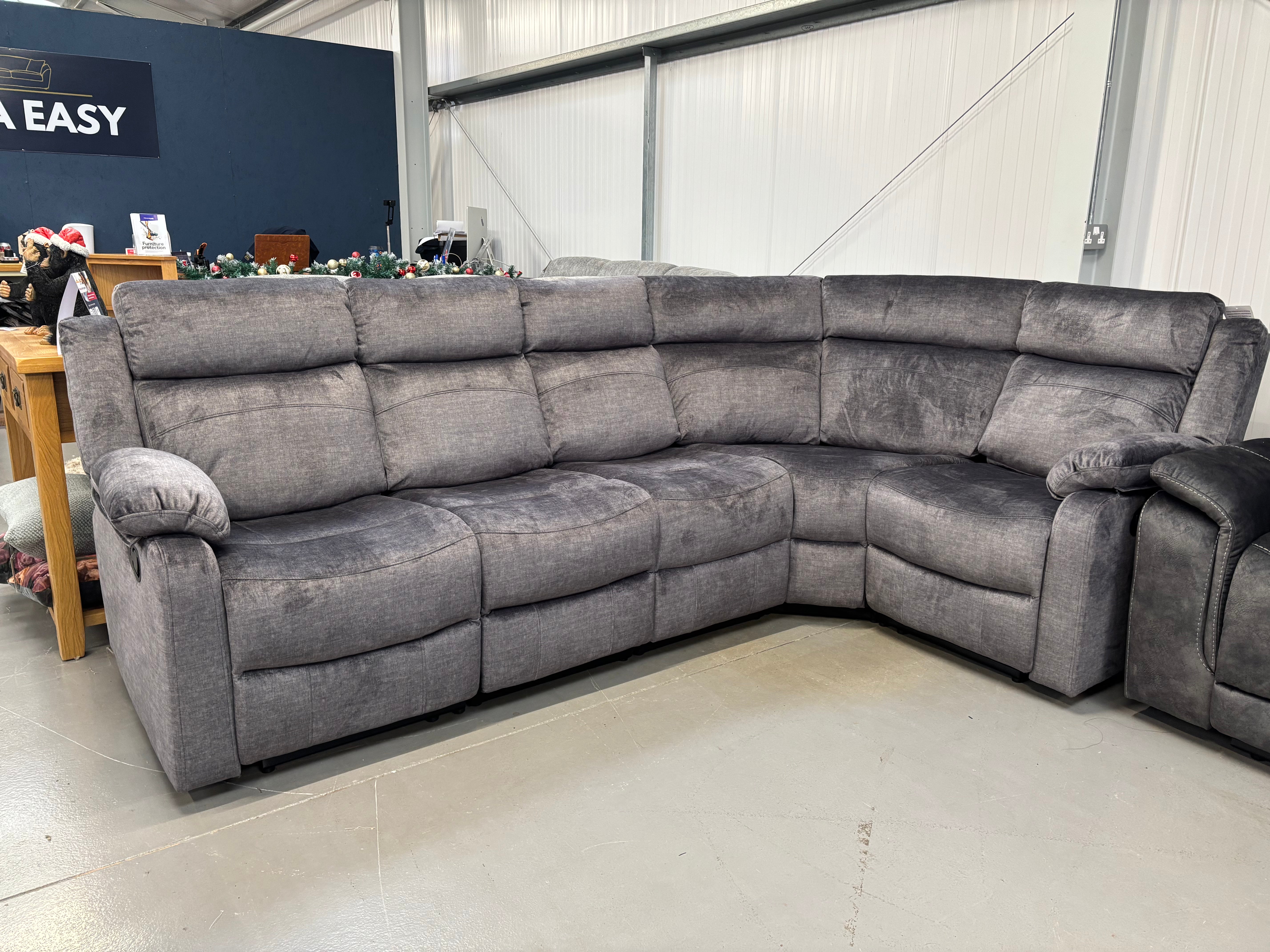 New - Nova Modular Manual Reclining Corner Sofa