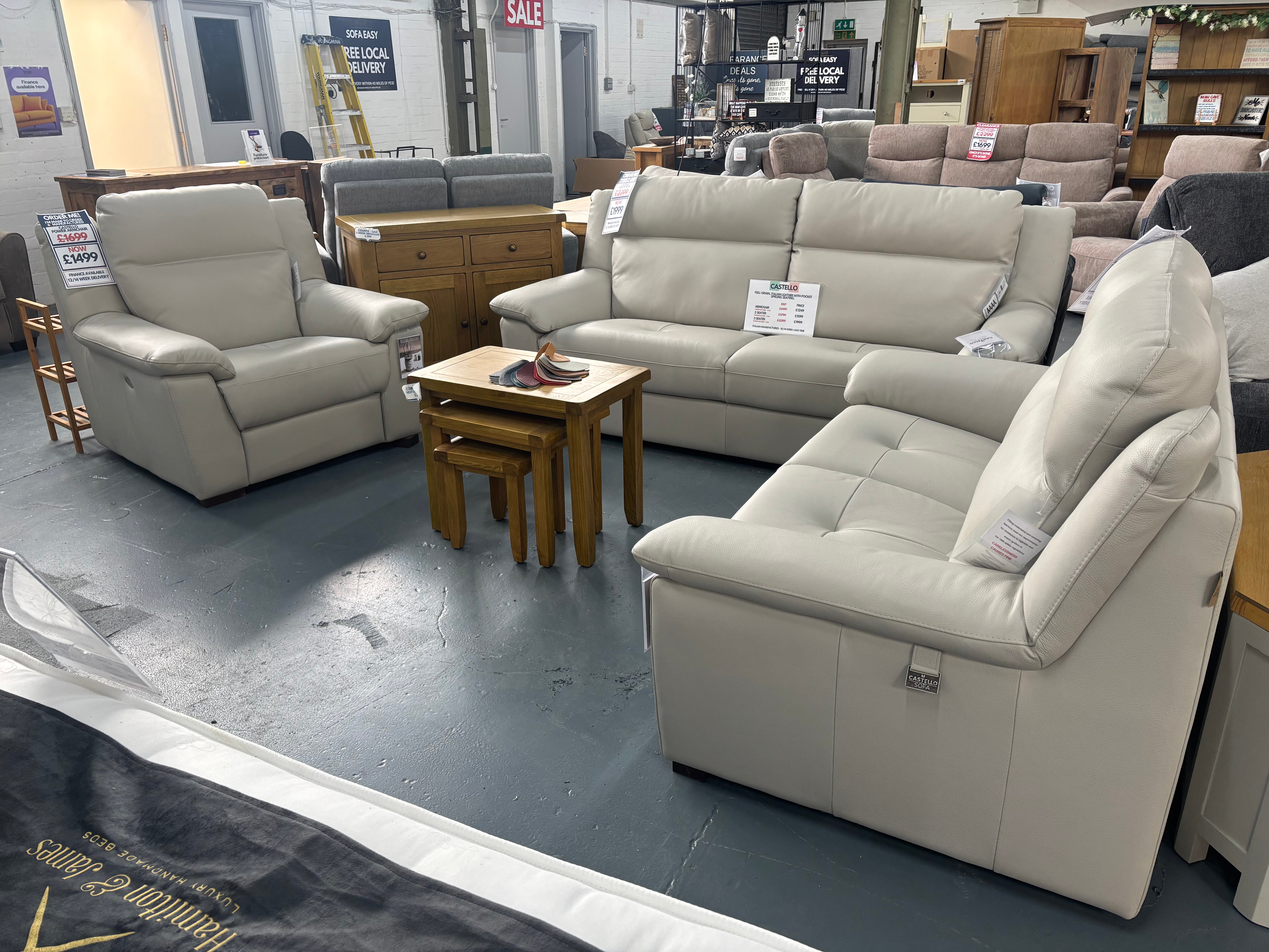 Castello Italian Leather Sofa Collection