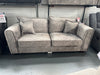 3 Seater + 2 Seater Sofa Set in Silver Fabric - Sofa Easy