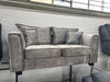 3 Seater + 2 Seater Sofa Set in Silver Fabric - Sofa Easy
