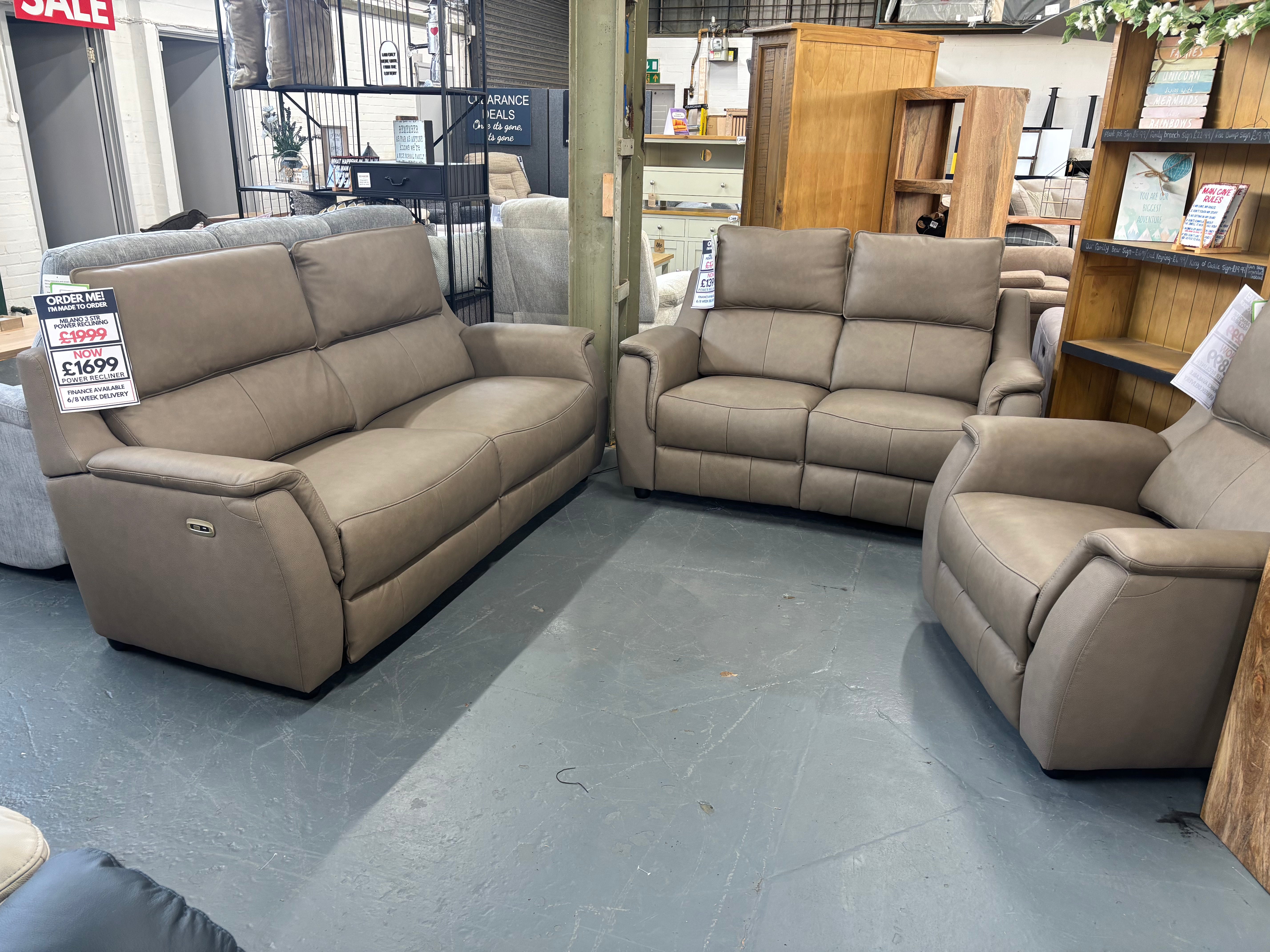 MILANO LEATHER COLLECTION - ELECTRIC RECLINING