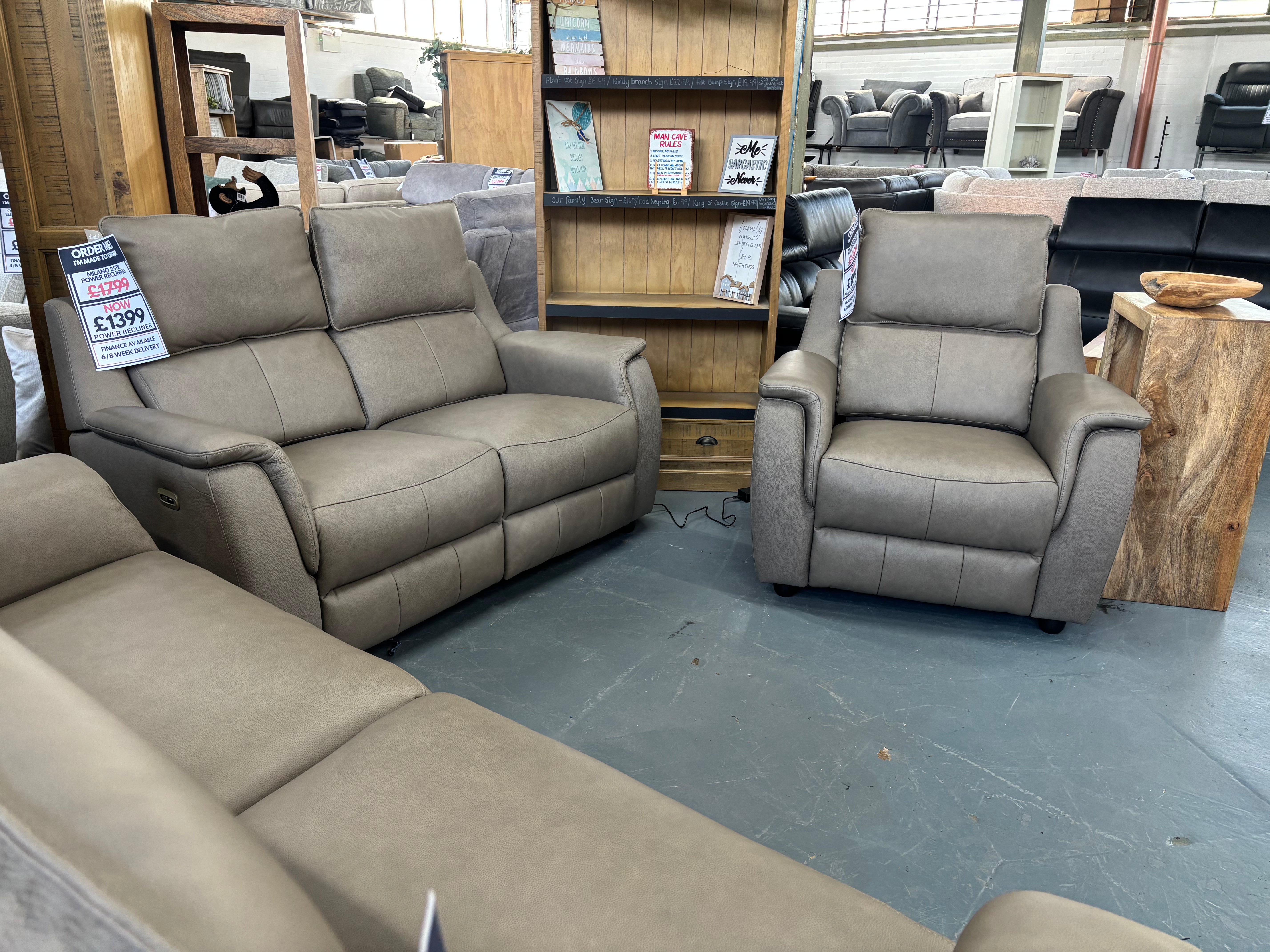 MILANO LEATHER COLLECTION - ELECTRIC RECLINING