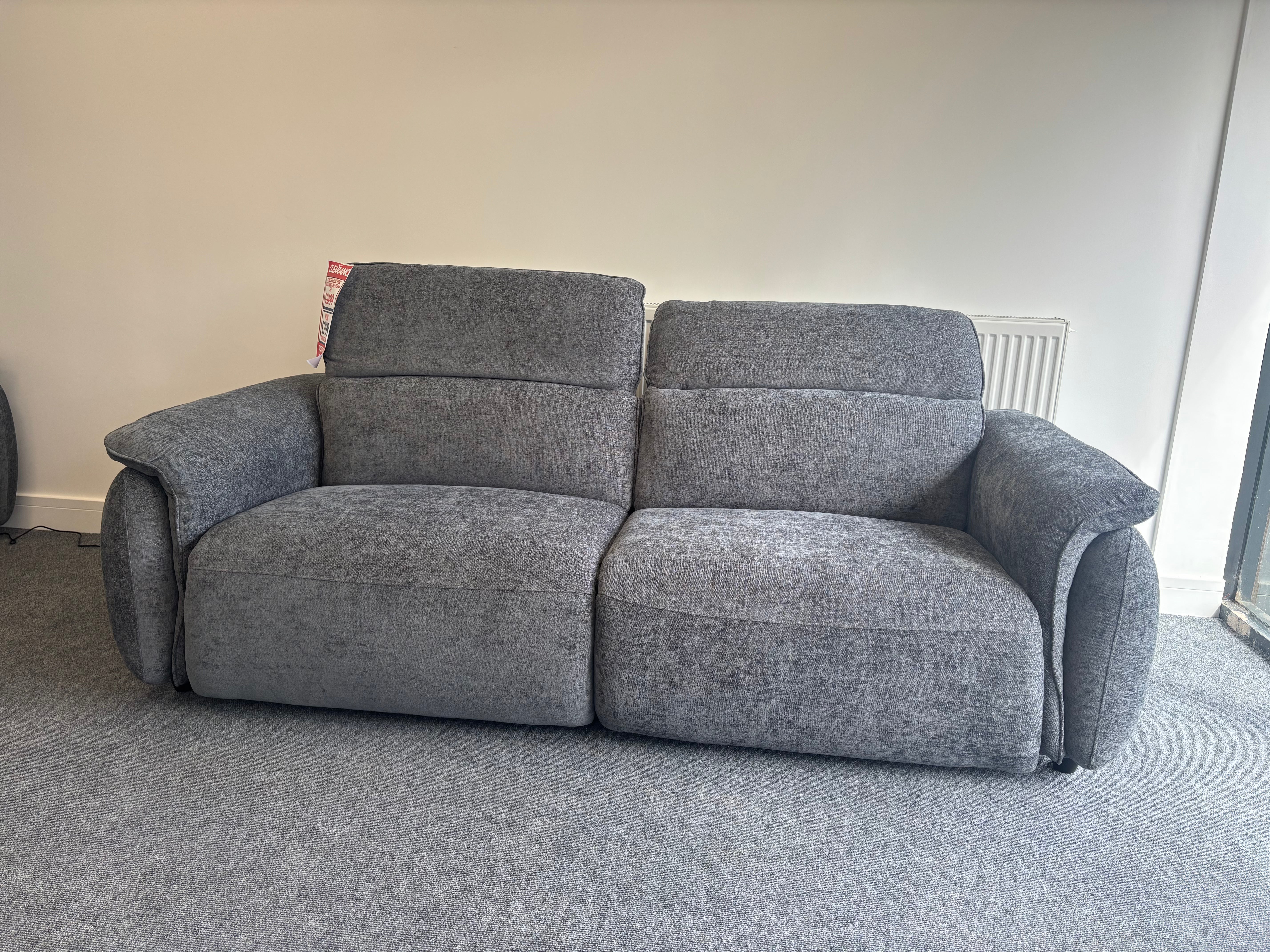 Chelsea 3 seater + 2 seater power Reclining sofa set in grey