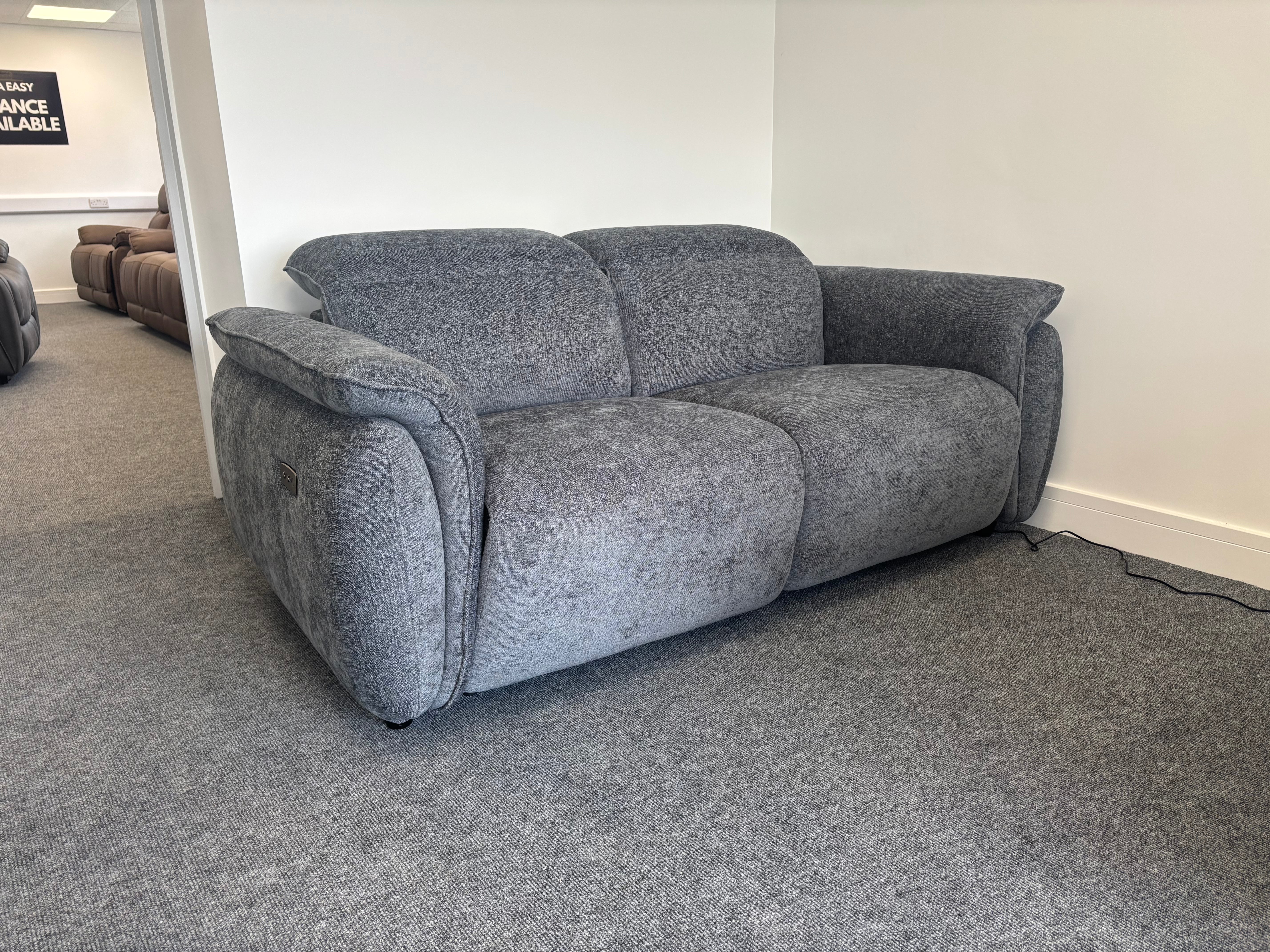 Chelsea 3 seater + 2 seater power Reclining sofa set in grey