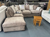 ROMEO CHAISE SOFA RIGHT HAND FACING in Nutmeg fabric