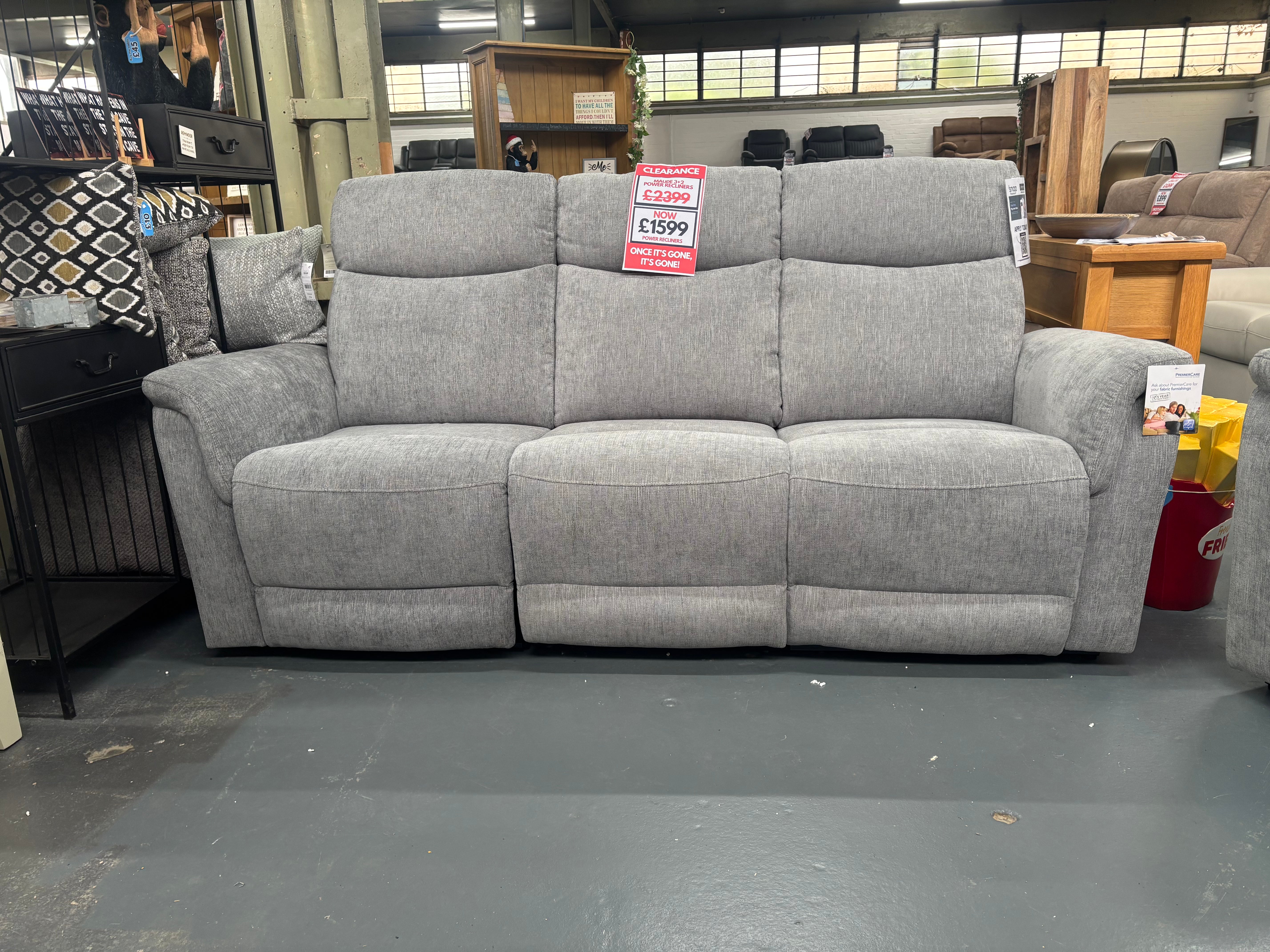 Maude Electric Reclining 3 Seater + 2 Seater Sofa Set - Sofa Easy