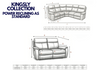 NEW - Kingsly Leather Sofa Collection - Power Reclining - Sofa Easy
