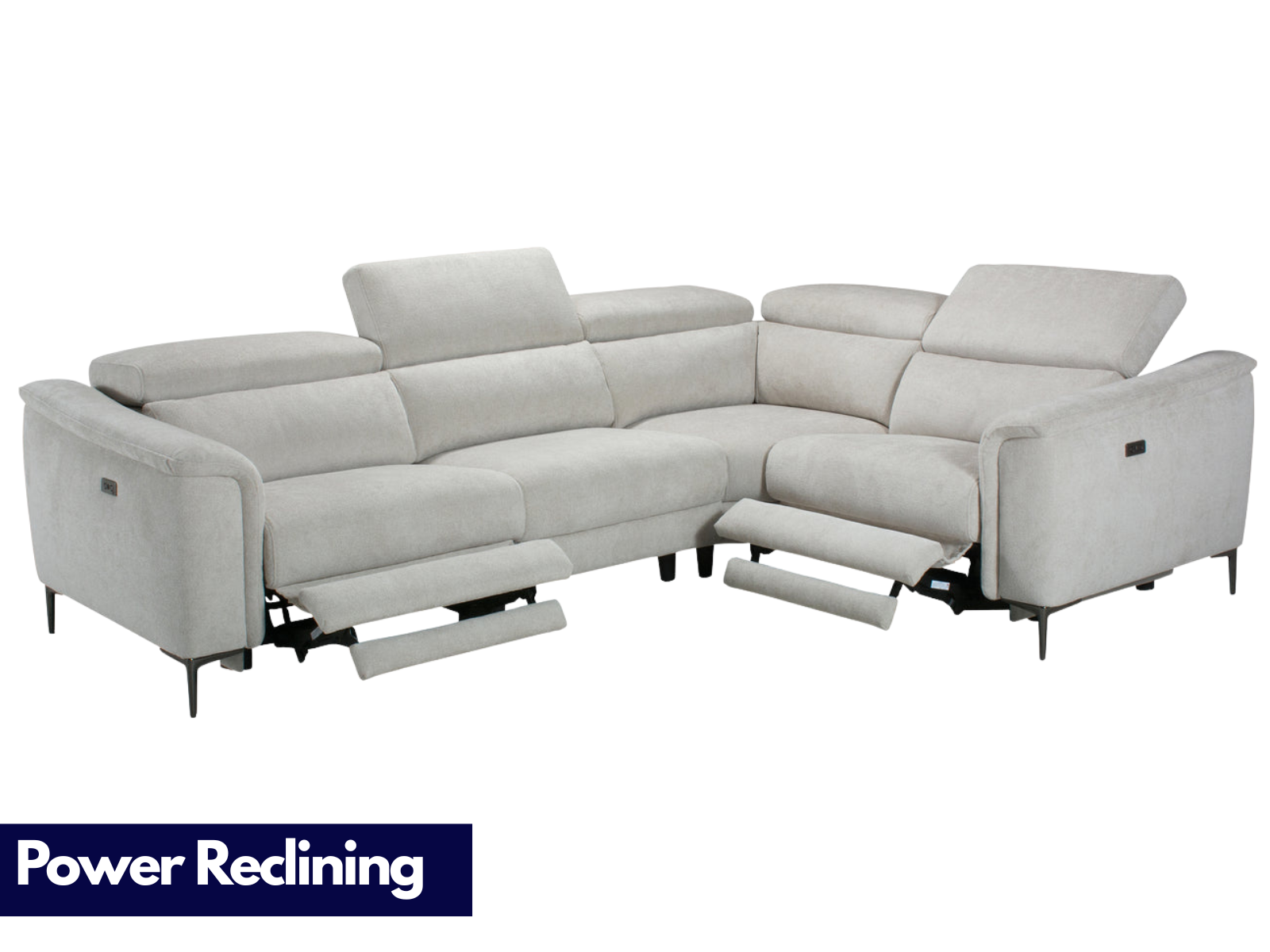 Monaco Power Reclining Modular Corner Sofa - Sofa Easy