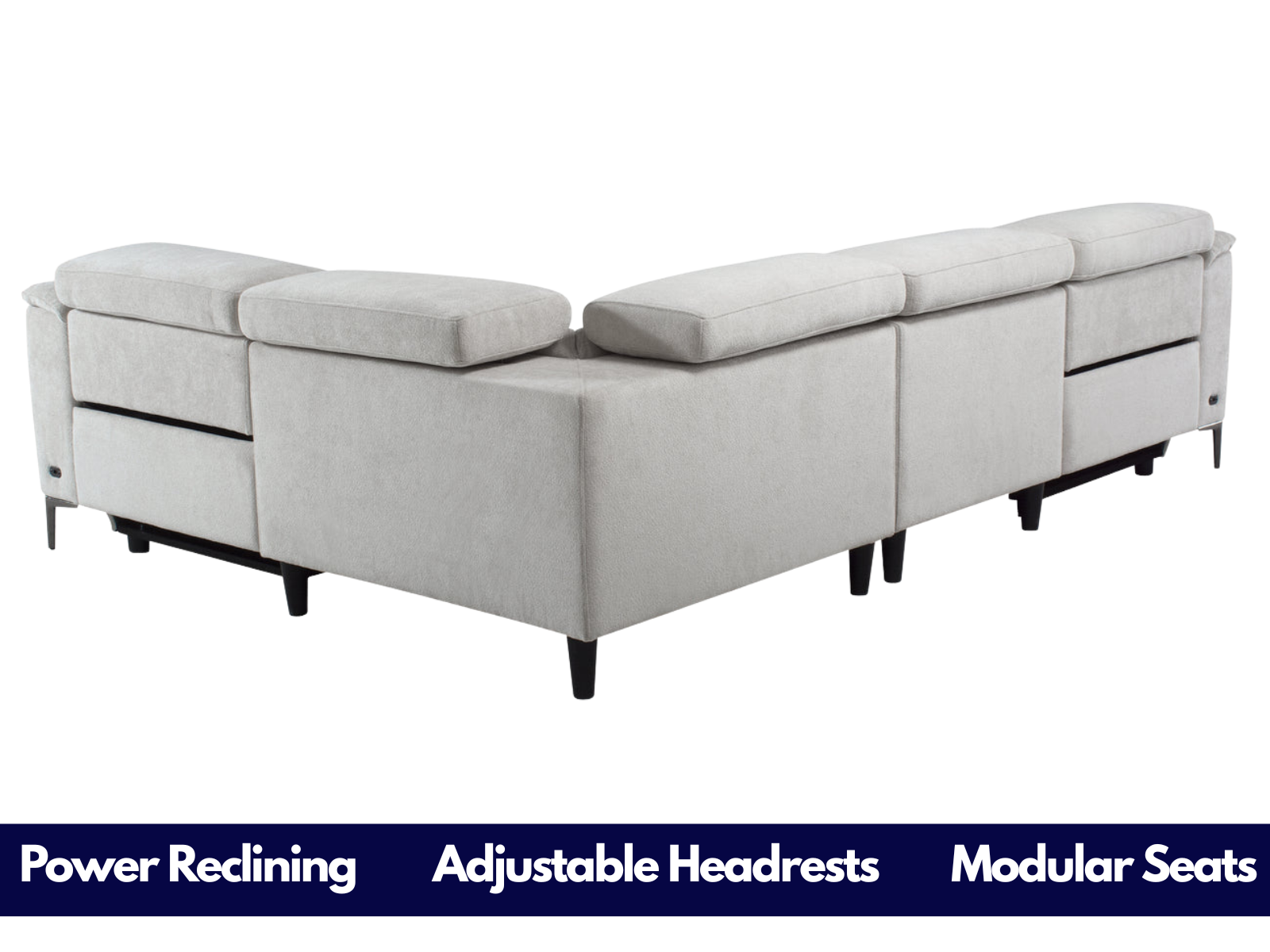 Monaco Power Reclining Modular Corner Sofa - Sofa Easy