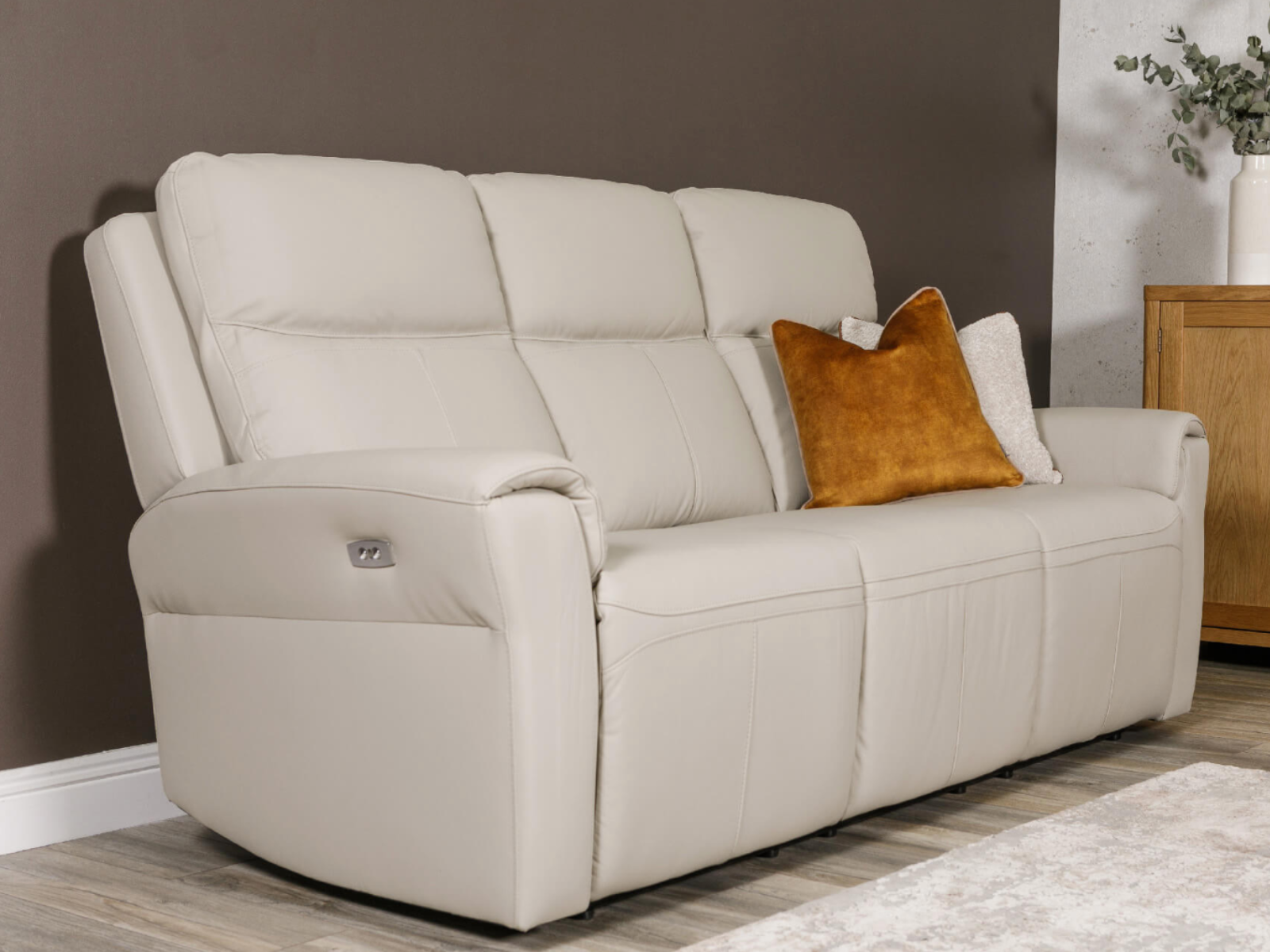 Sofia Leather Collection - Grey or Cashmere Colours - Sofa Easy
