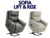 Sofia Leather Collection - Grey or Cashmere Colours - Sofa Easy