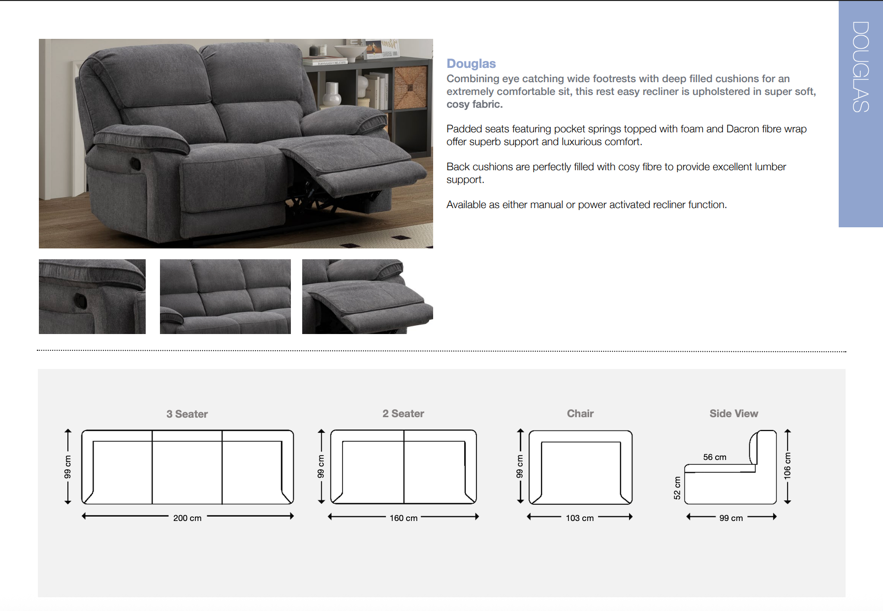 Douglas Reclining suite - Sofa Easy