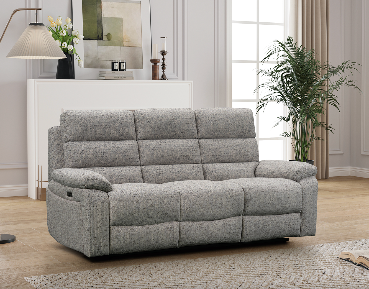 Westbury Fabric Power Reclining Suite - Sofa Easy