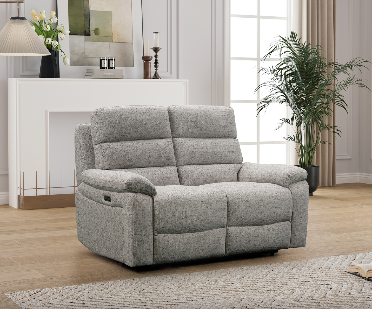 Westbury Fabric Power Reclining Suite - Sofa Easy