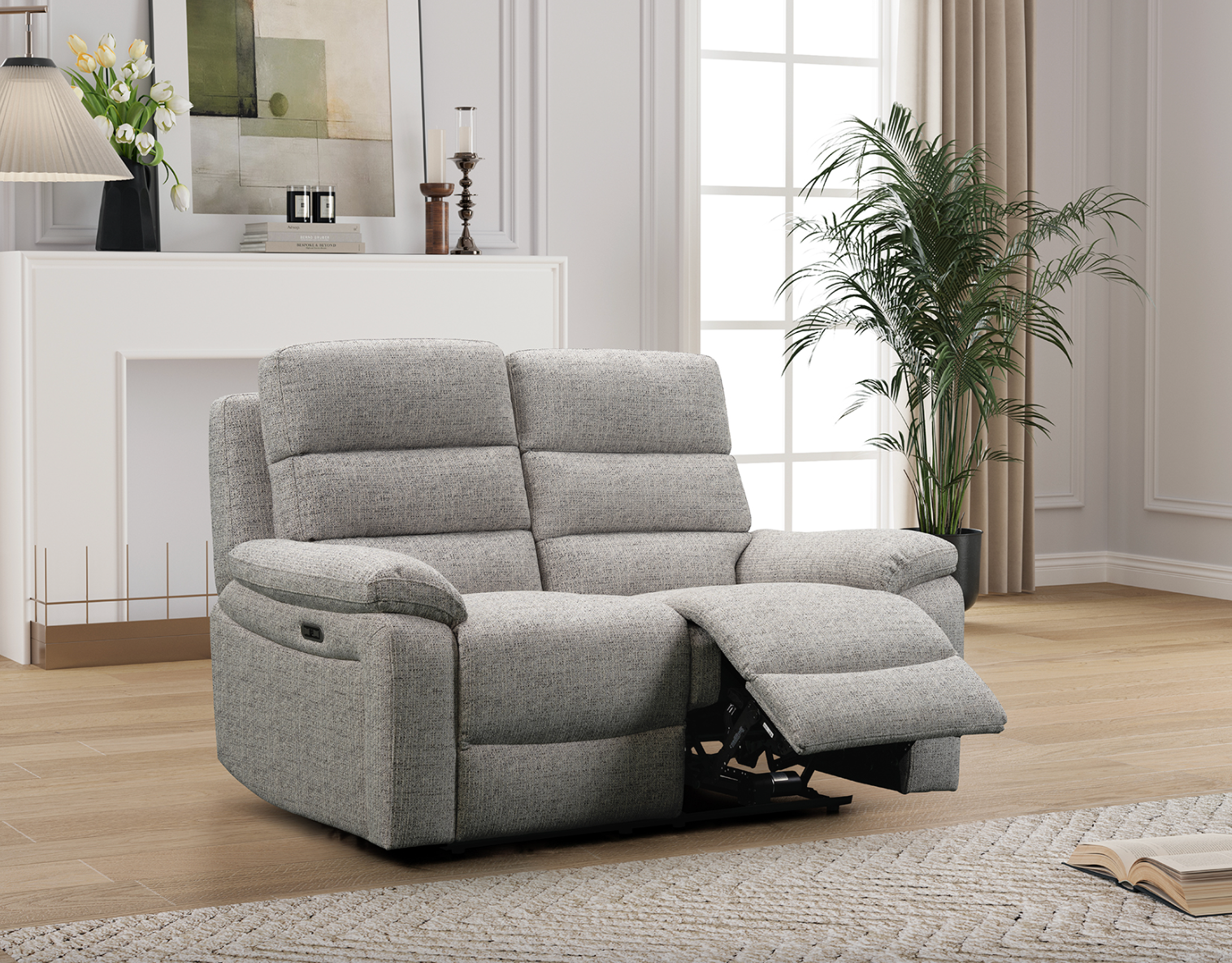 Westbury Fabric Power Reclining Suite - Sofa Easy