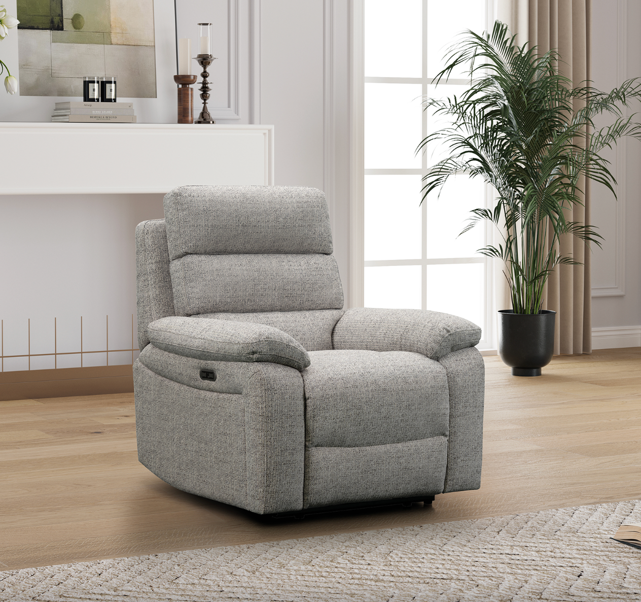 Westbury Fabric Power Reclining Suite - Sofa Easy