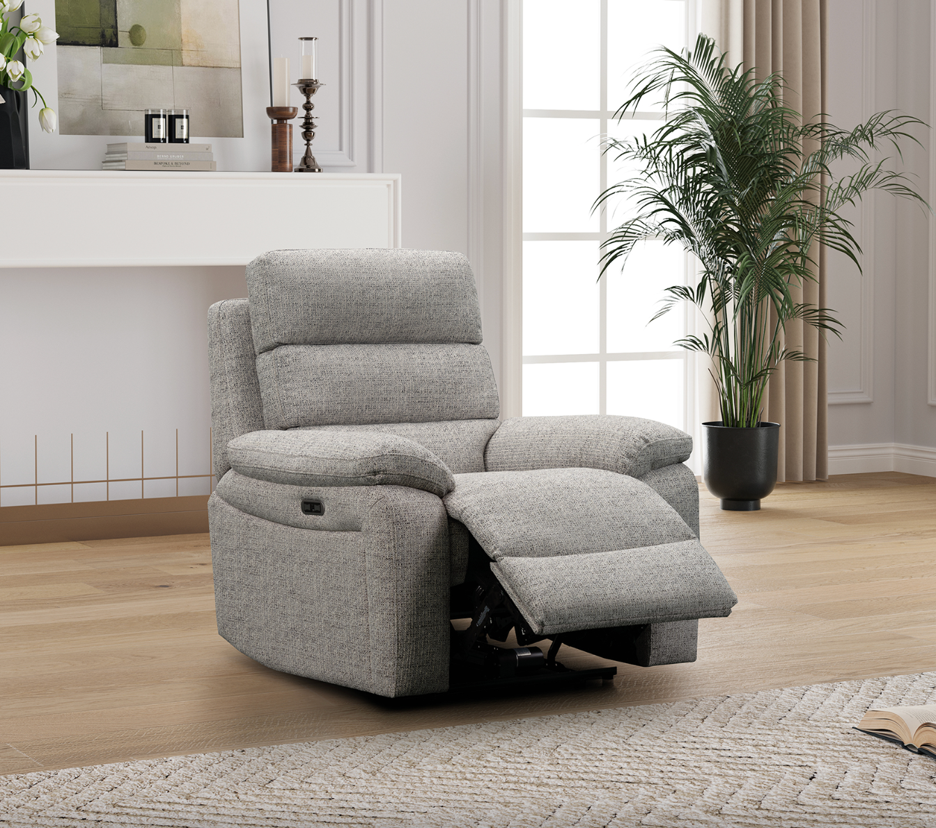 Westbury Fabric Power Reclining Suite - Sofa Easy