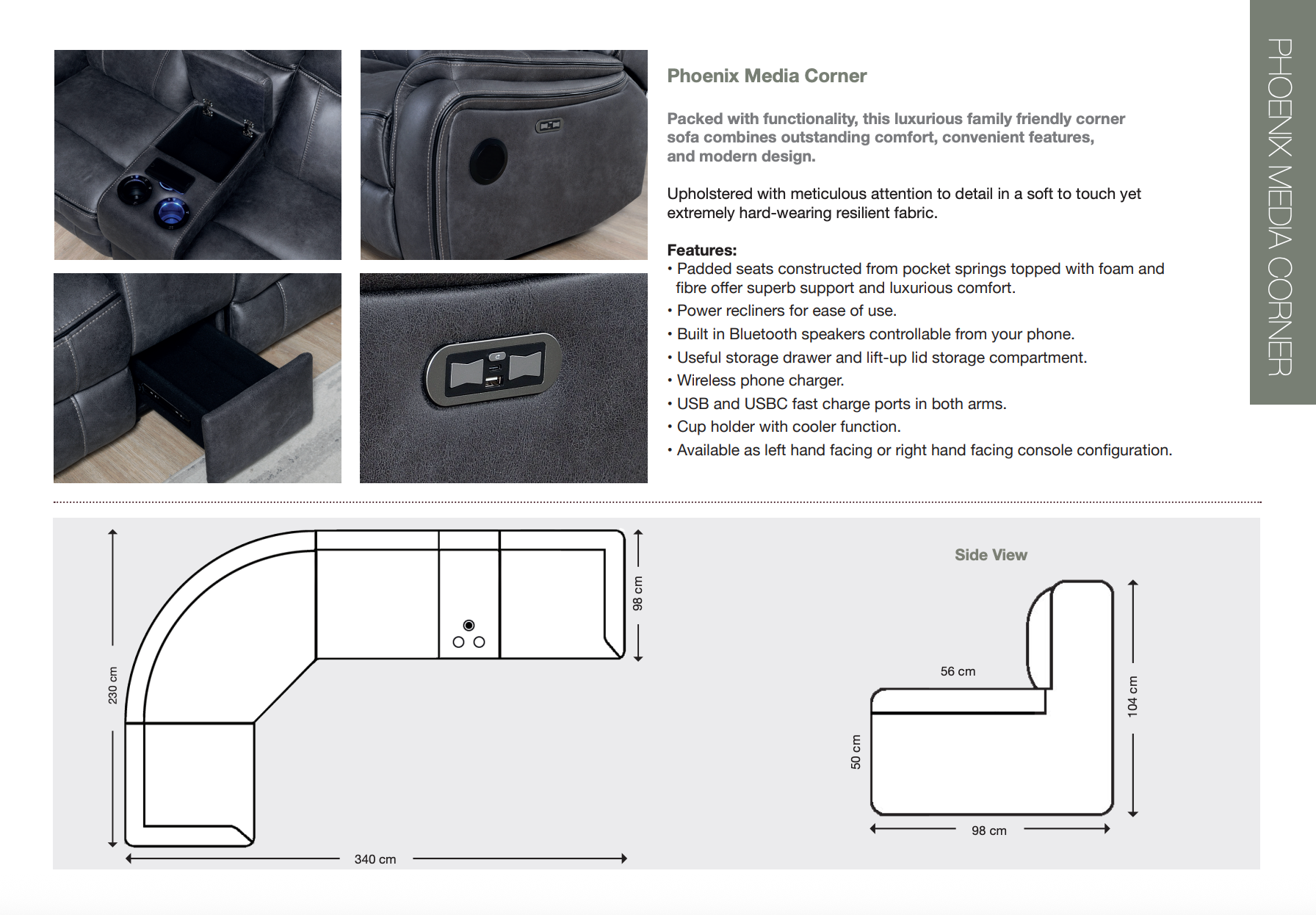 Phoenix Collection - power reclining - Sofa Easy