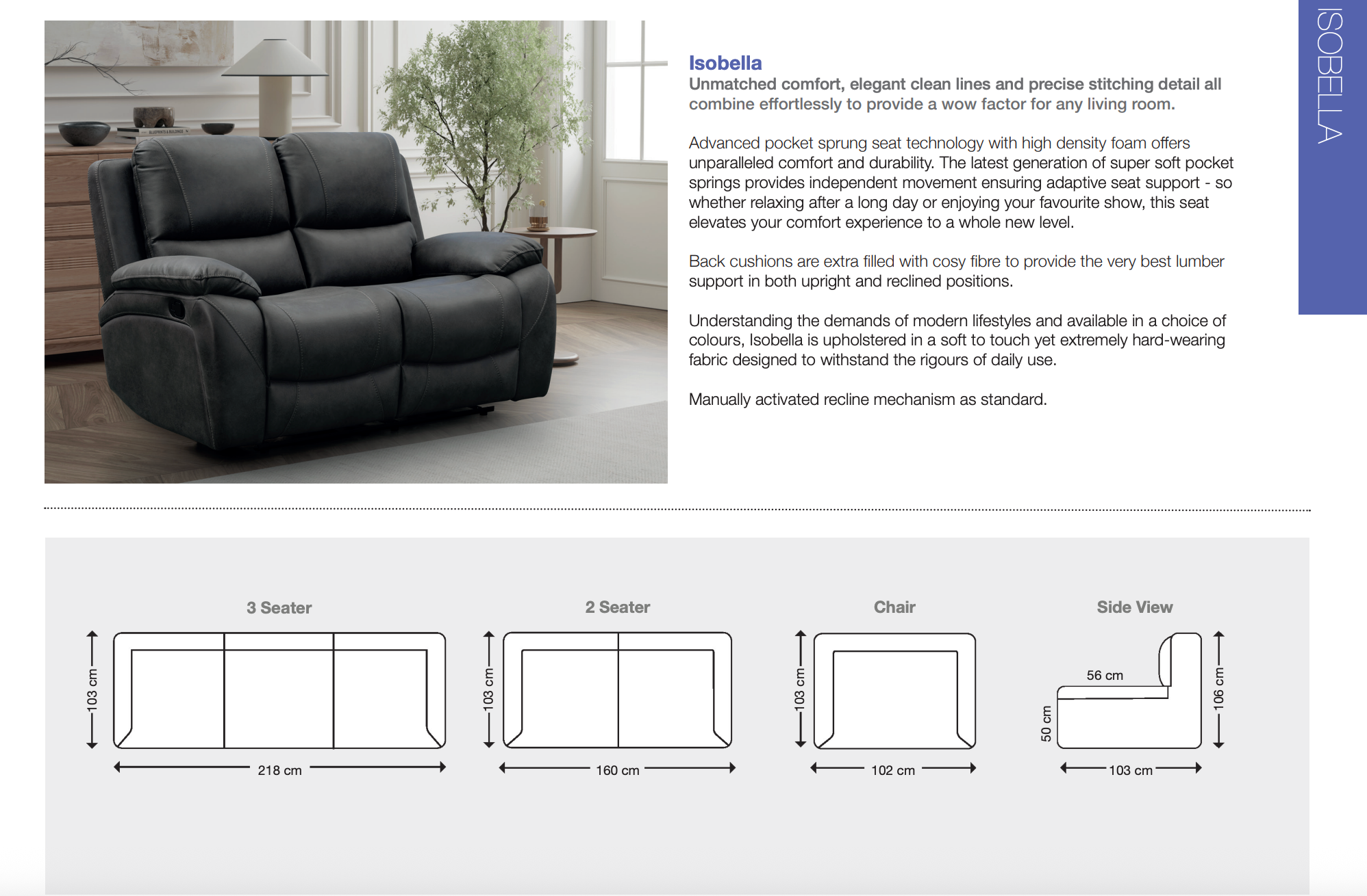 Isobella Collection - Sofa Easy