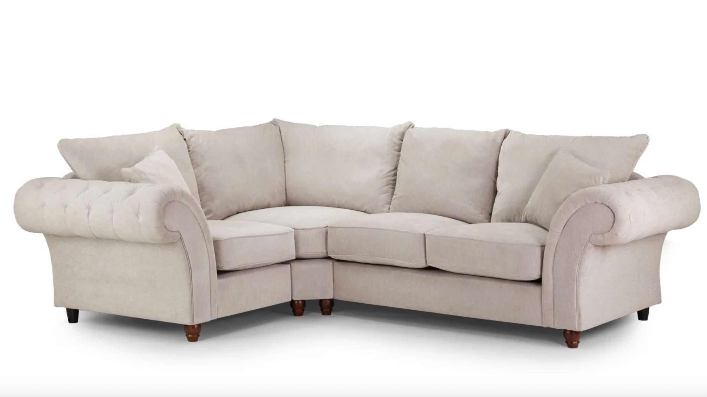 Windsor Fullback Sofa Stone Left Hand Facing Corner - Sofa Easy