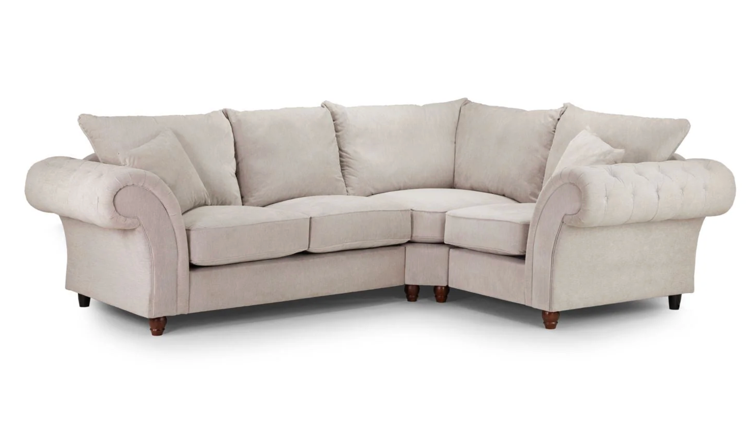Windsor Fullback Sofa Stone Right Hand Facing Corner - Sofa Easy