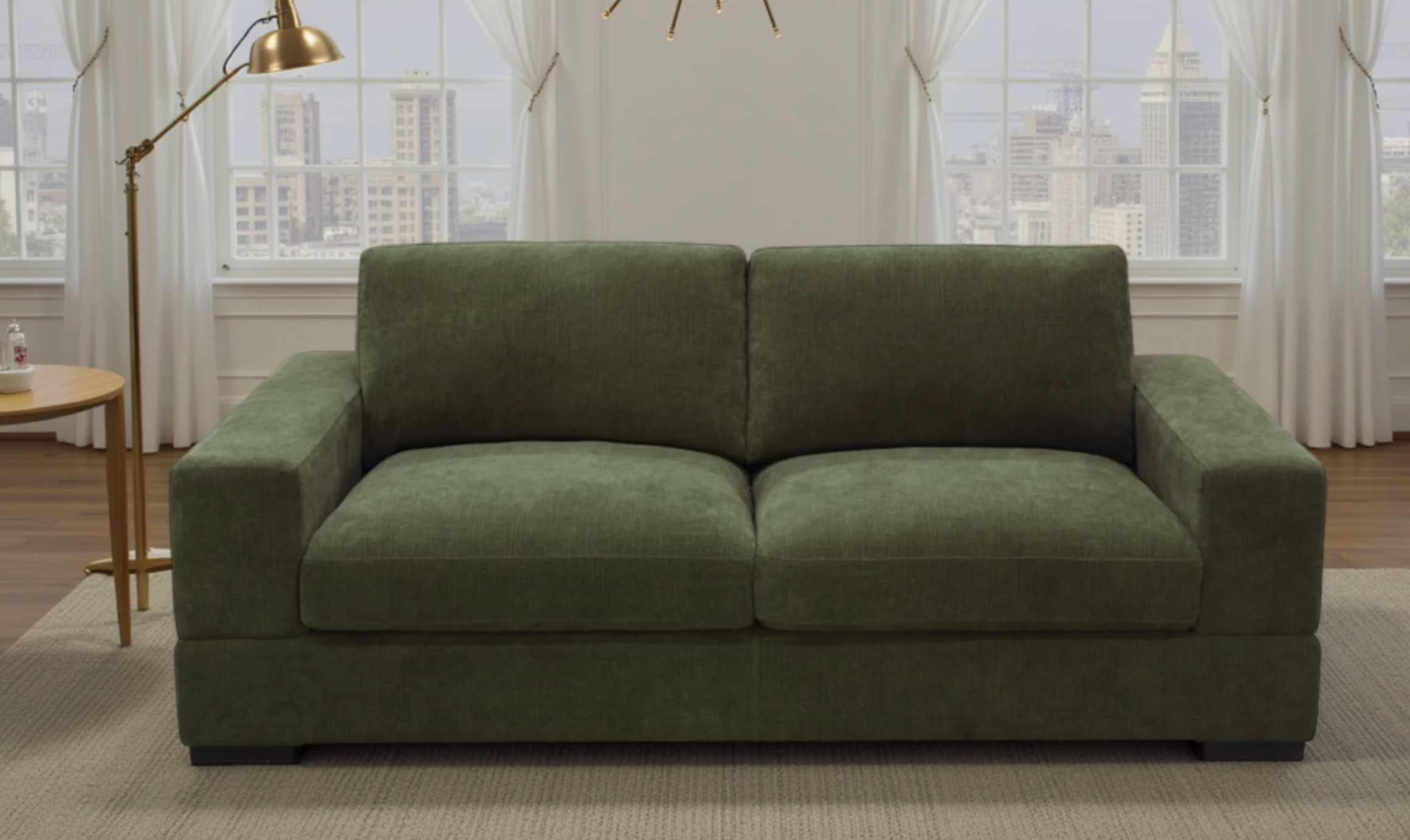 Westminster Sofa Forest Green 3+2 Set - Sofa Easy