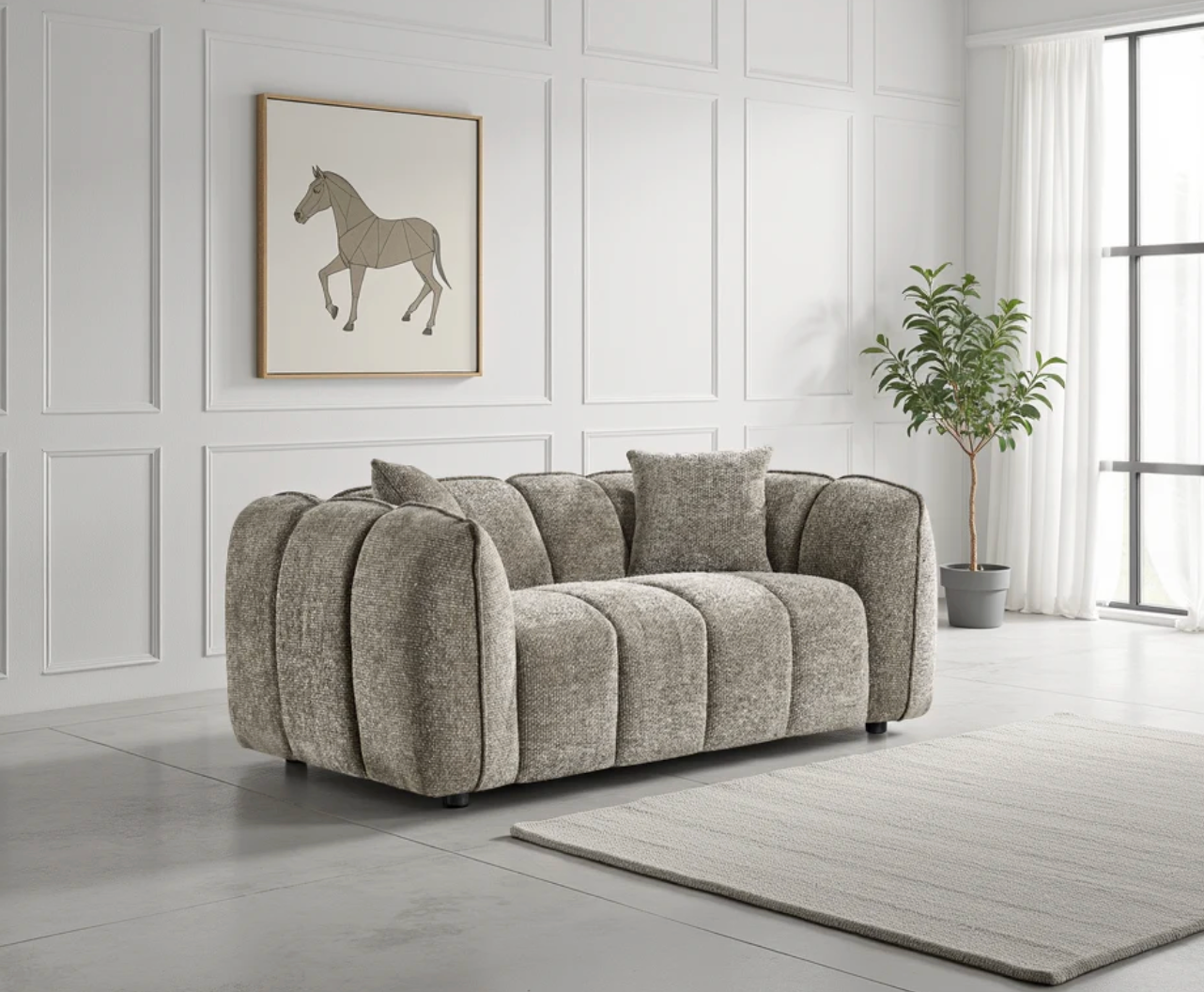 Venice Sofa Mocha 2 Seater - Sofa Easy