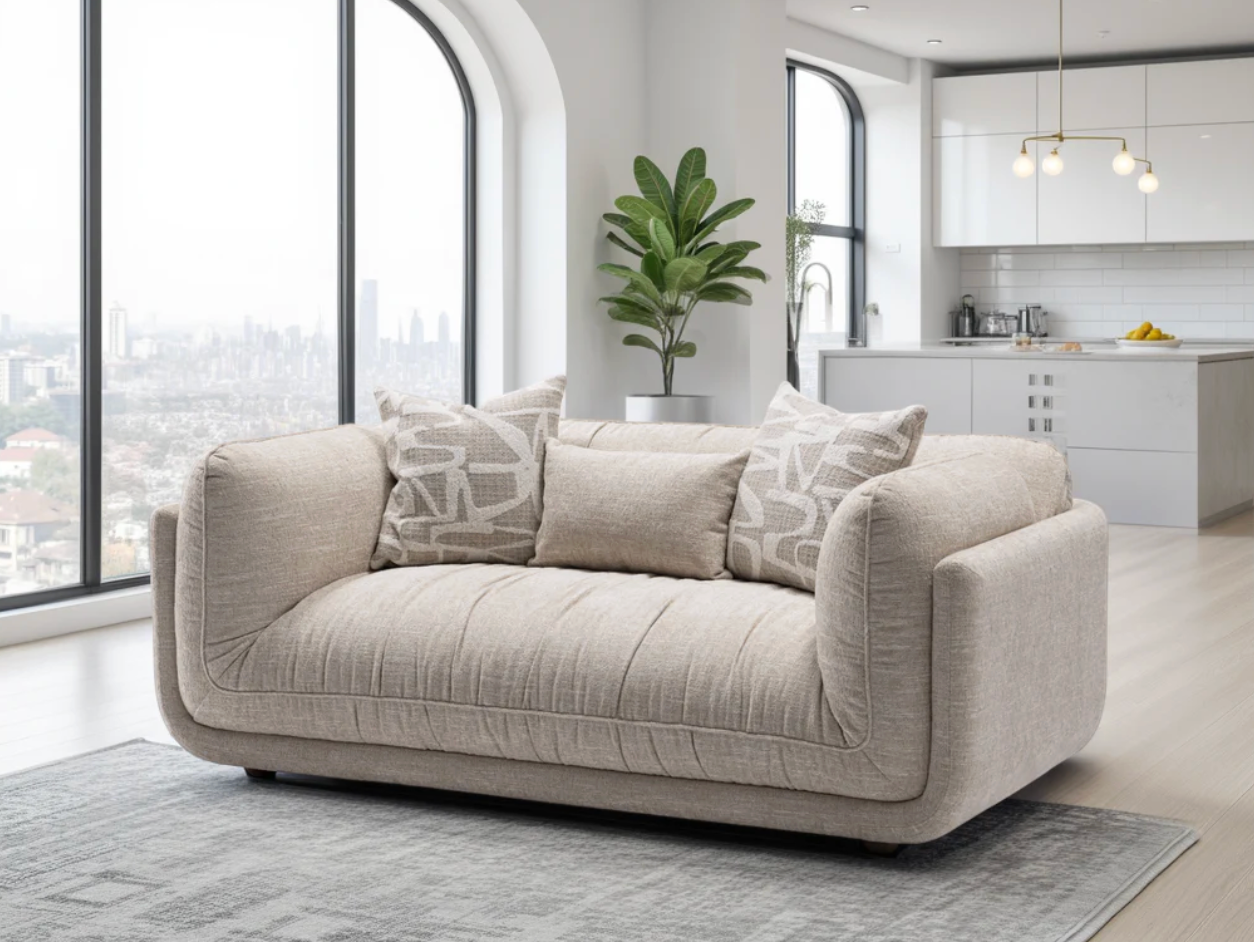 Oxford Sofa Beige 2 Seater - Sofa Easy