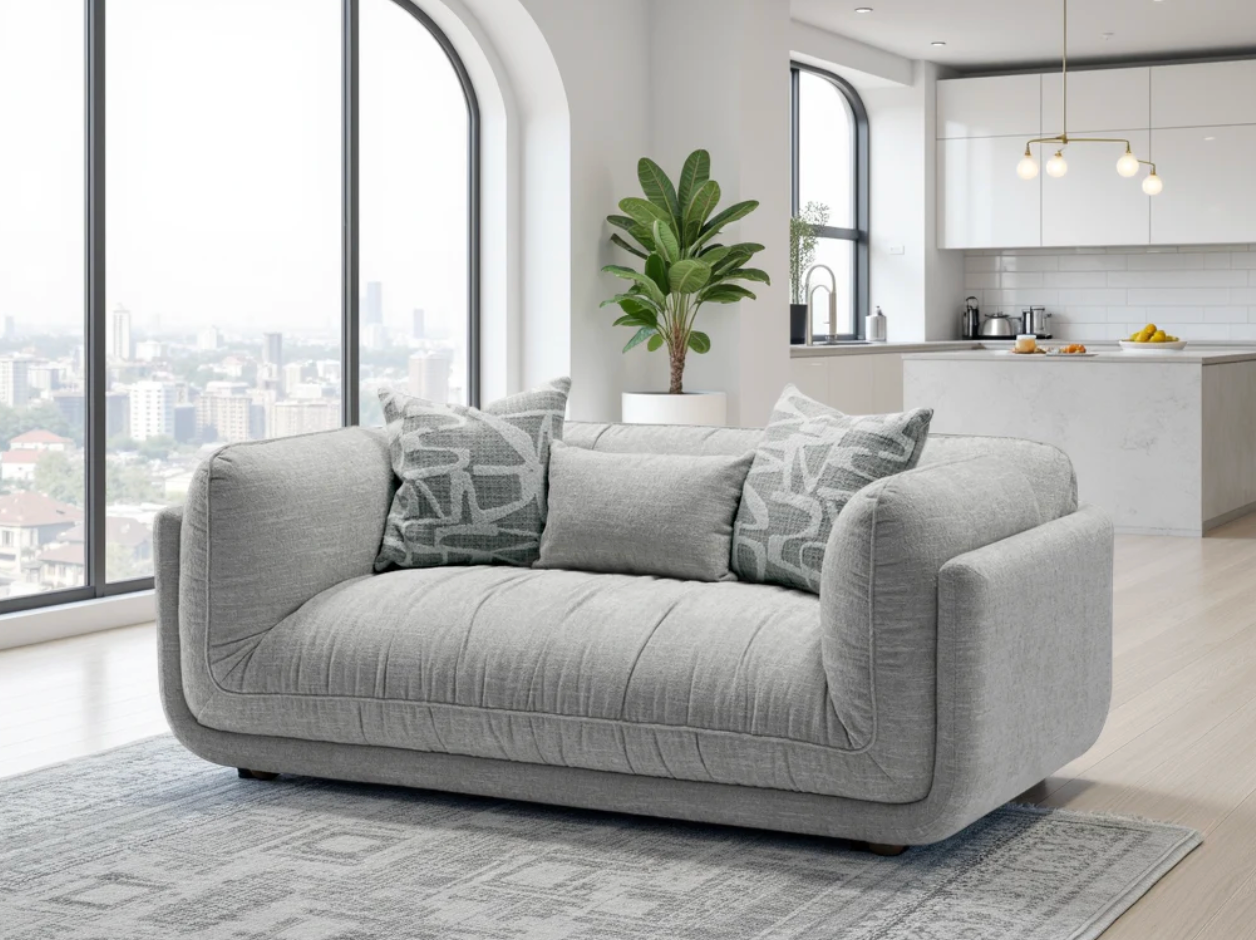Oxford Sofa Grey 2 Seater - Sofa Easy